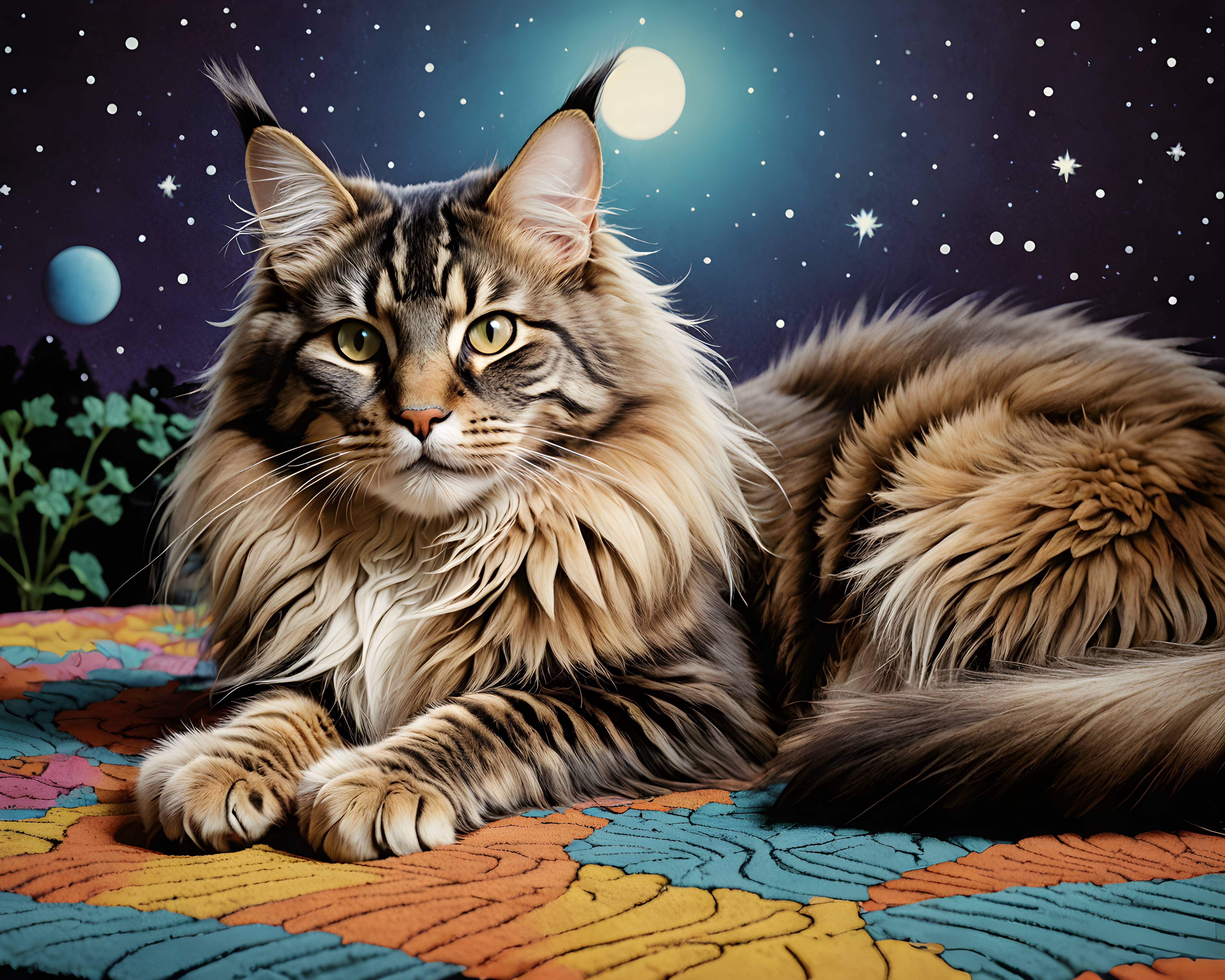 Maine Coon — Retro (Fantasy)