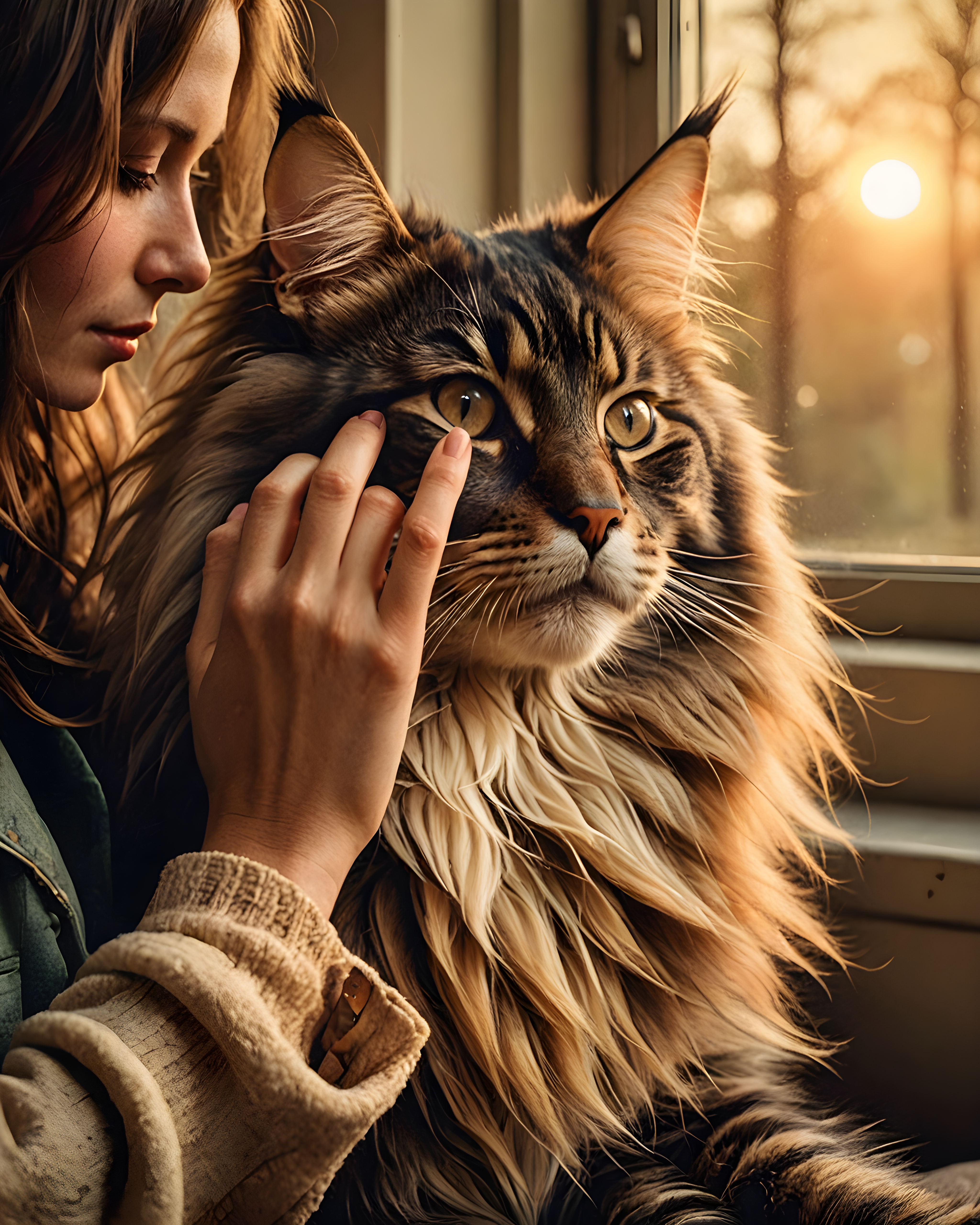 Maine Coon — Retro (Romantic)