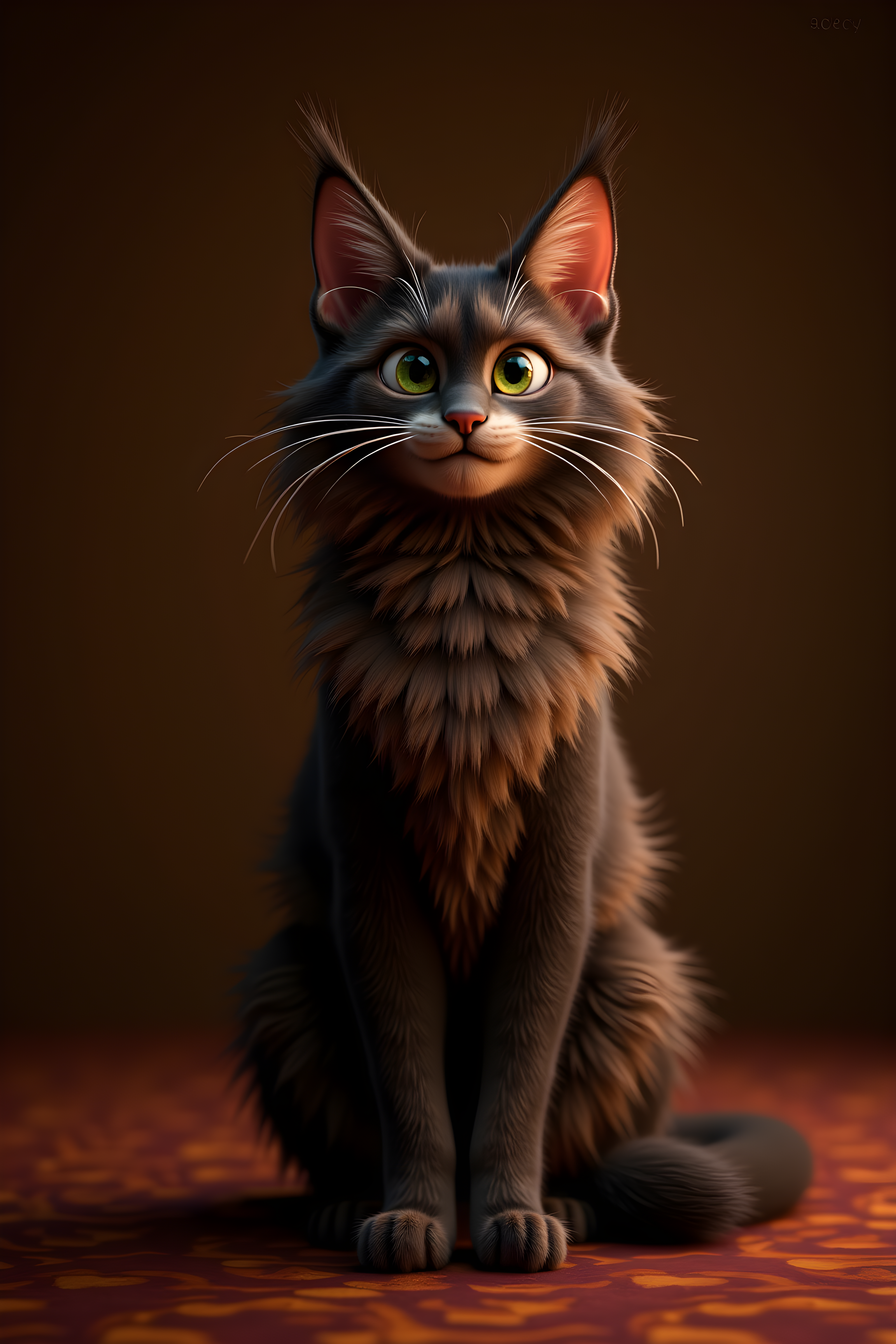 Maine Coon — 3D Render (Luxury)