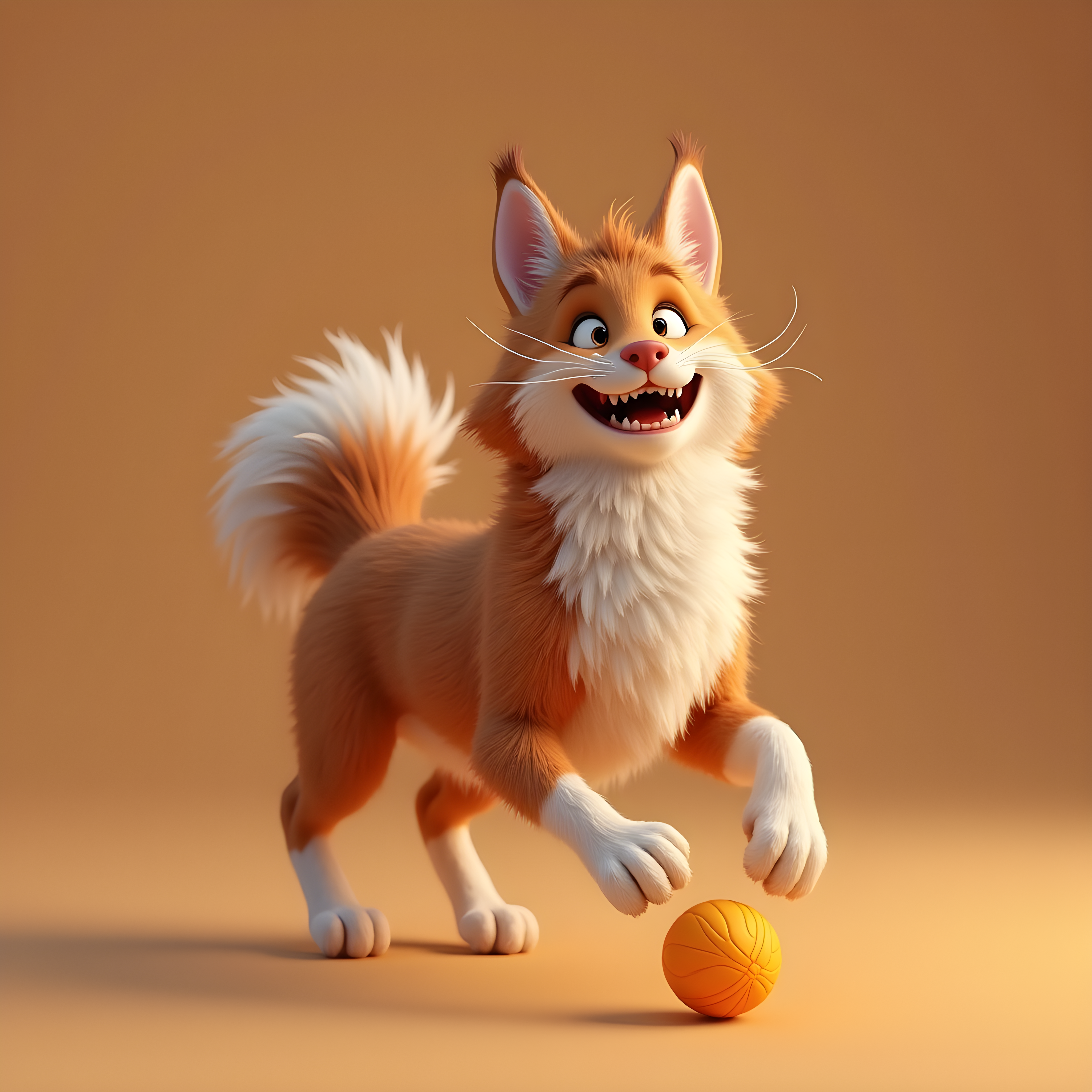Maine Coon — 3D Render (Playful)