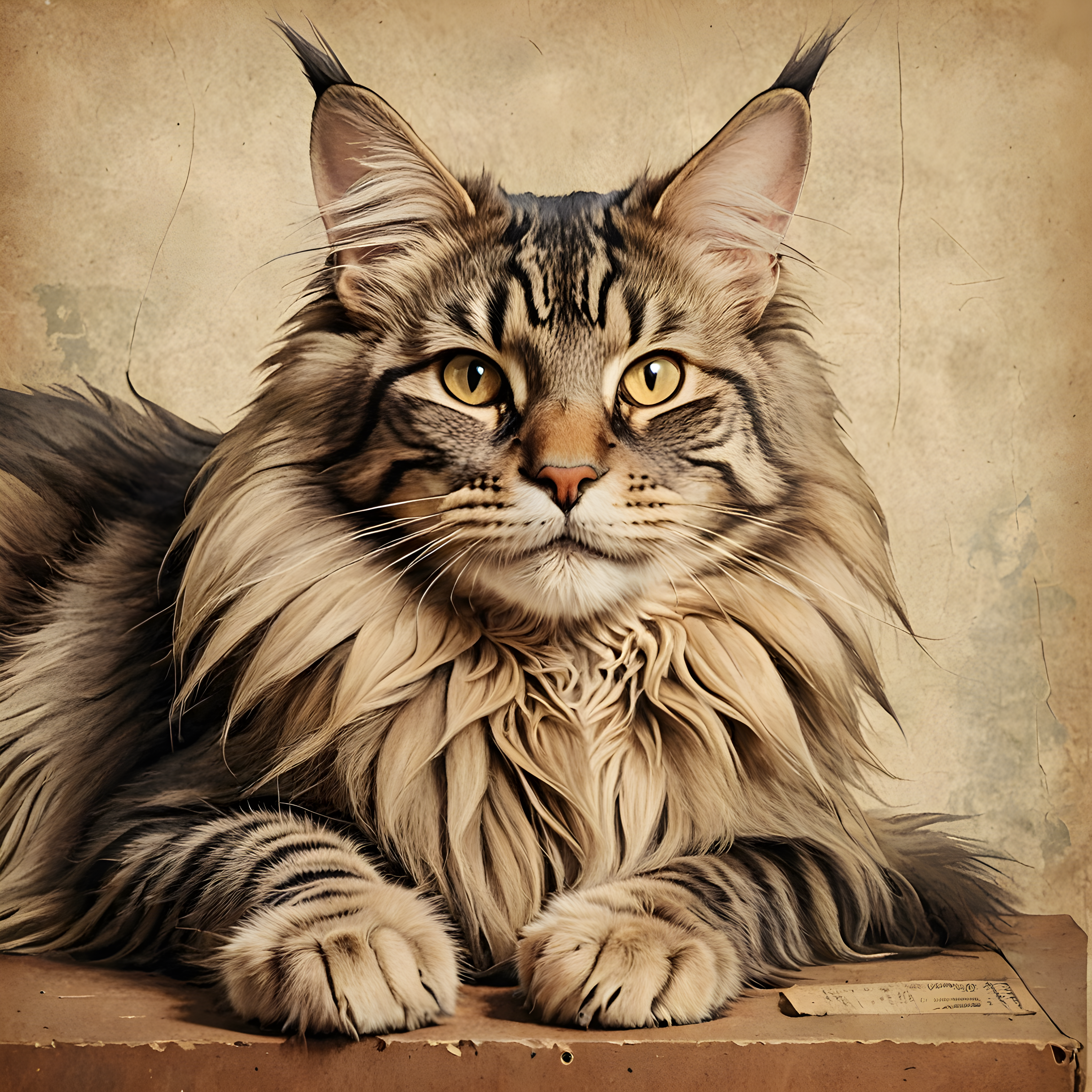 Maine Coon — Vintage Poster (Funny)