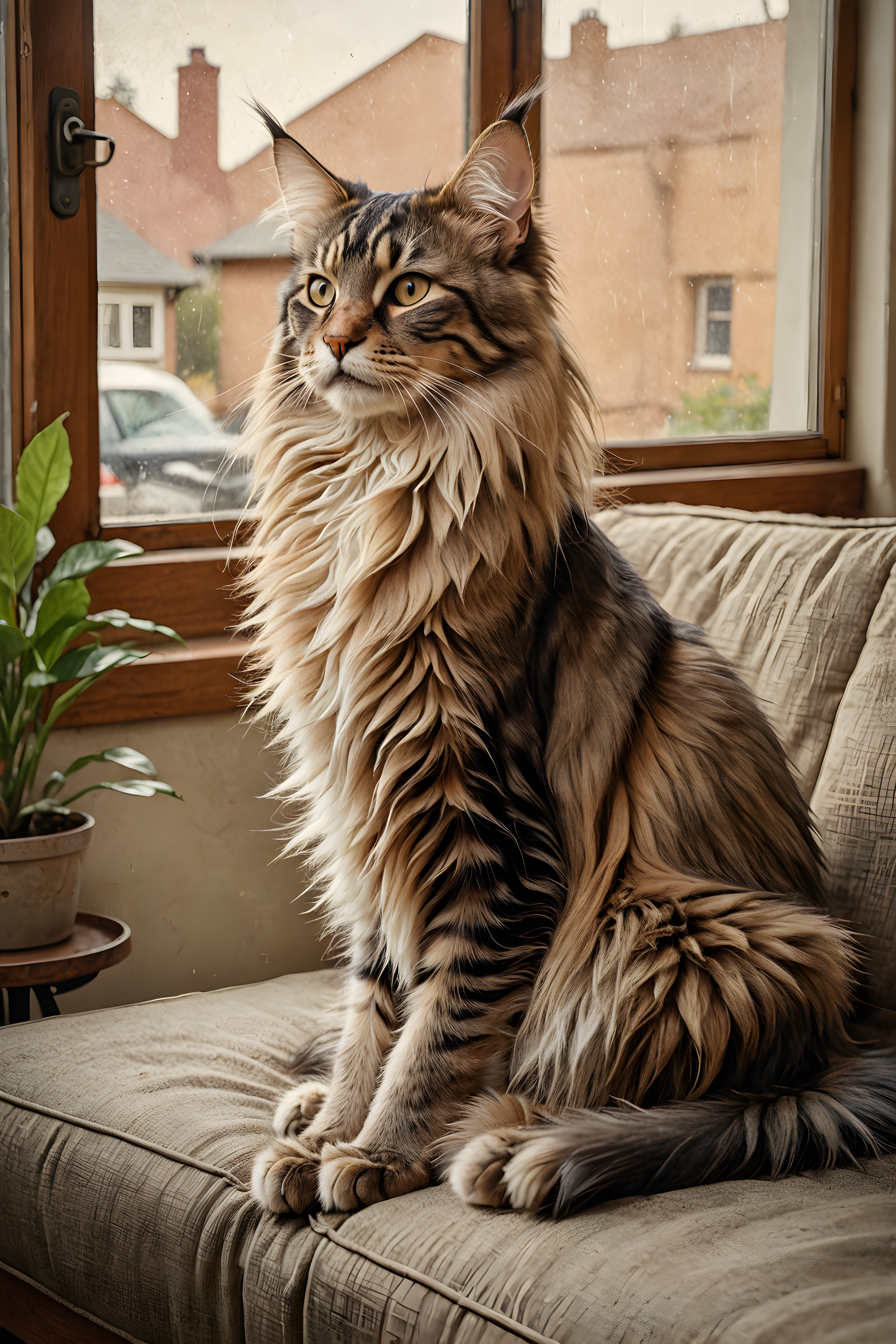 Maine Coon — Vintage Poster (Lifestyle)