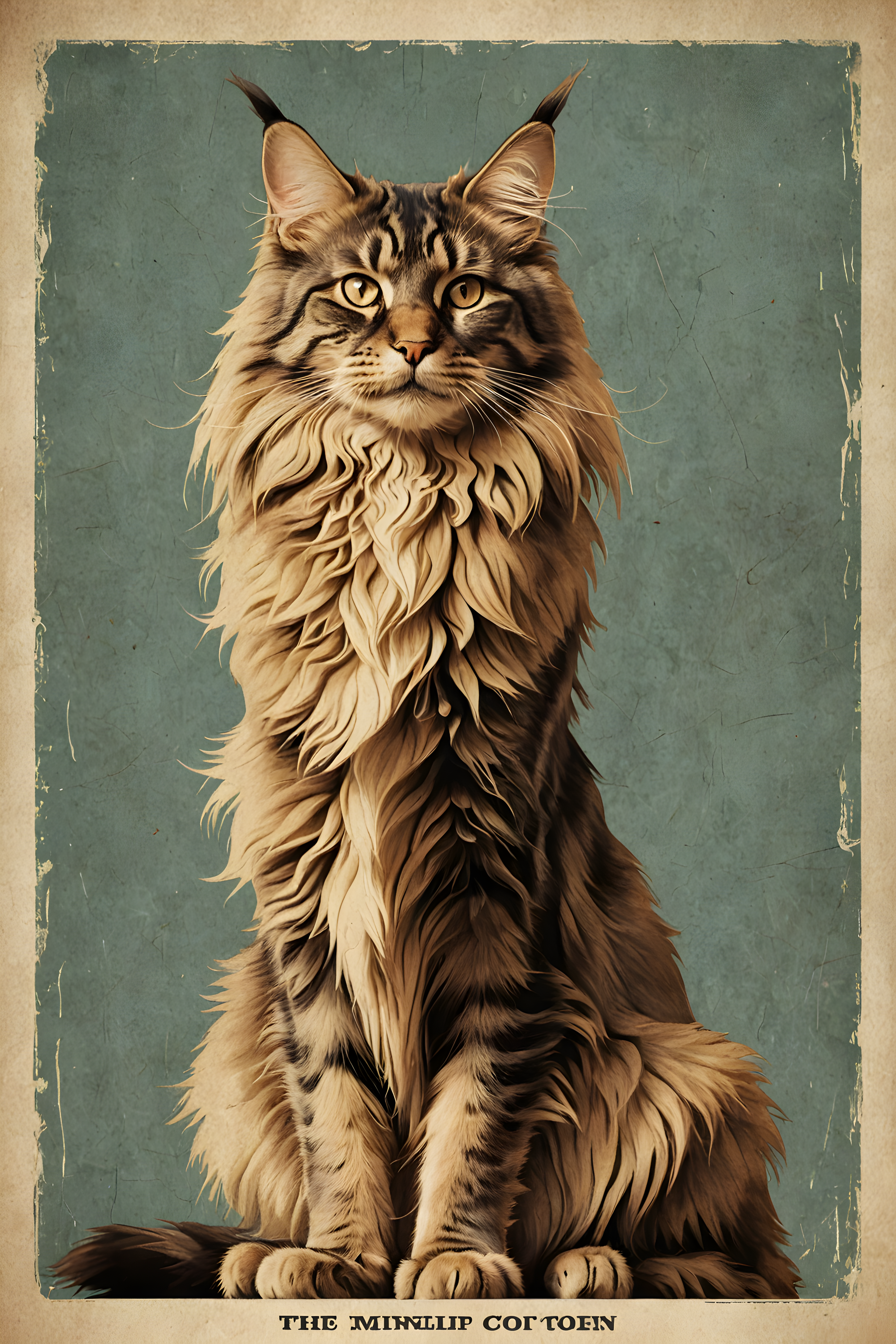 Maine Coon — Vintage Poster (Motivational)