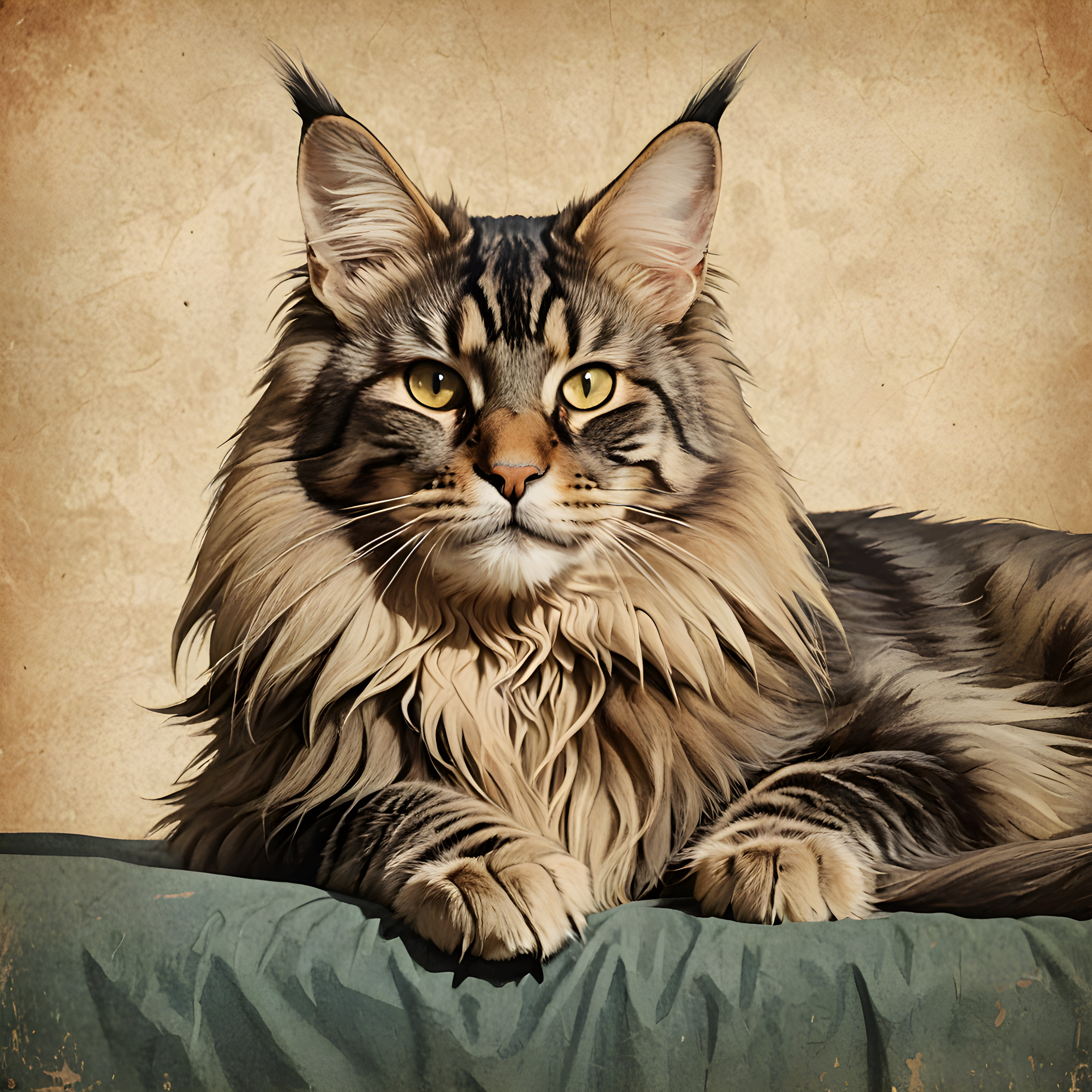 Maine Coon — Vintage Poster (Savage)