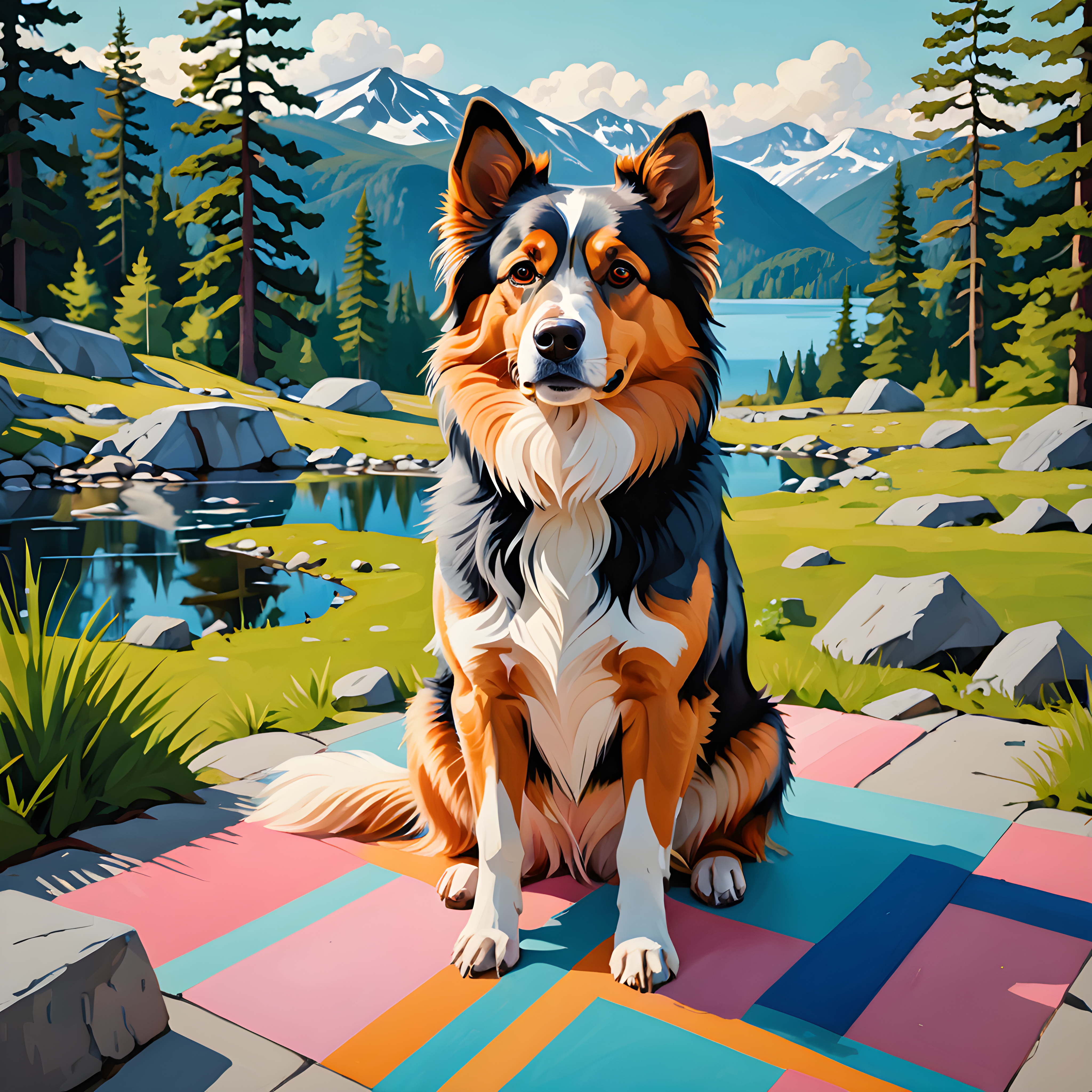 Norwegian Forest — Abstract (Cute)