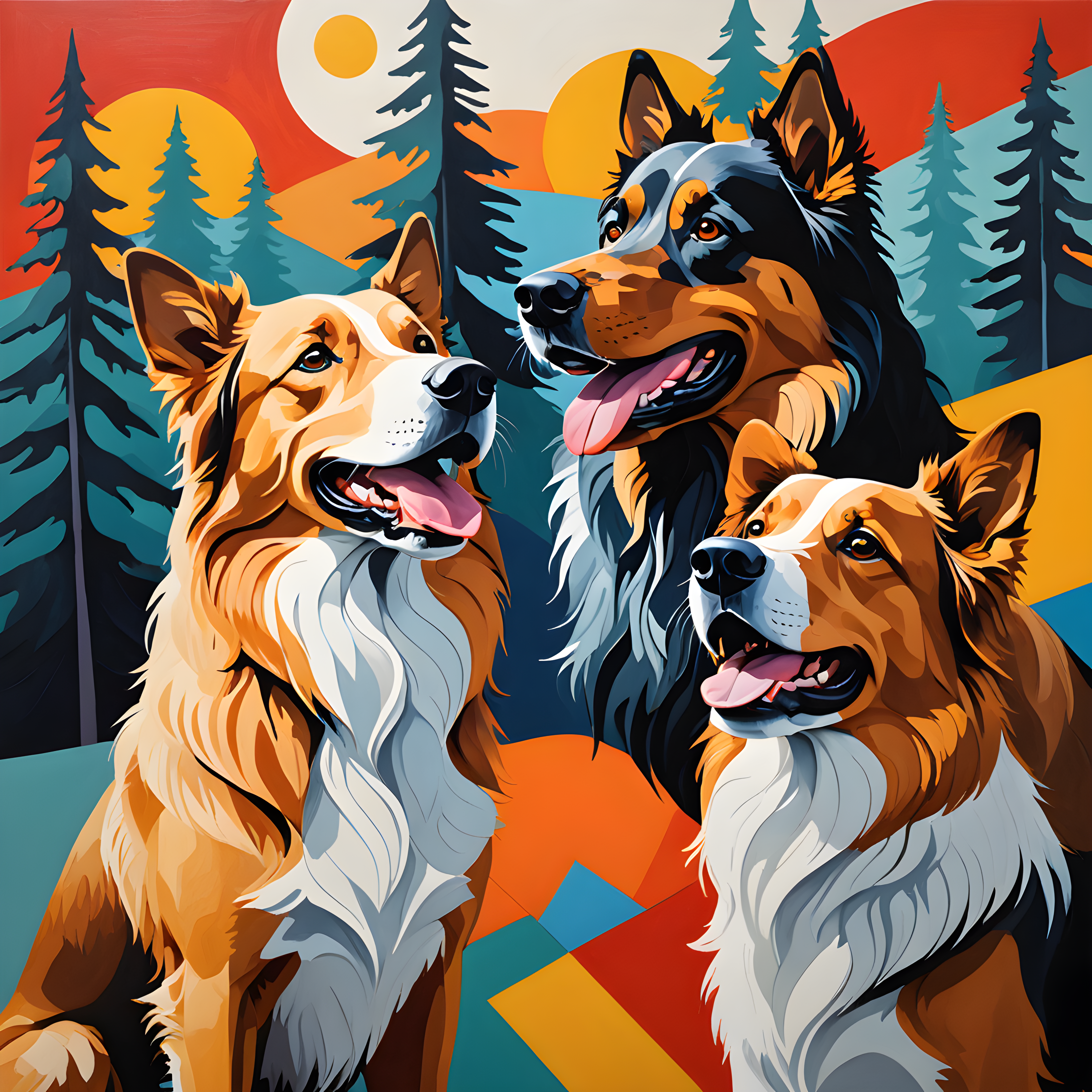 Norwegian Forest — Abstract (Happy)