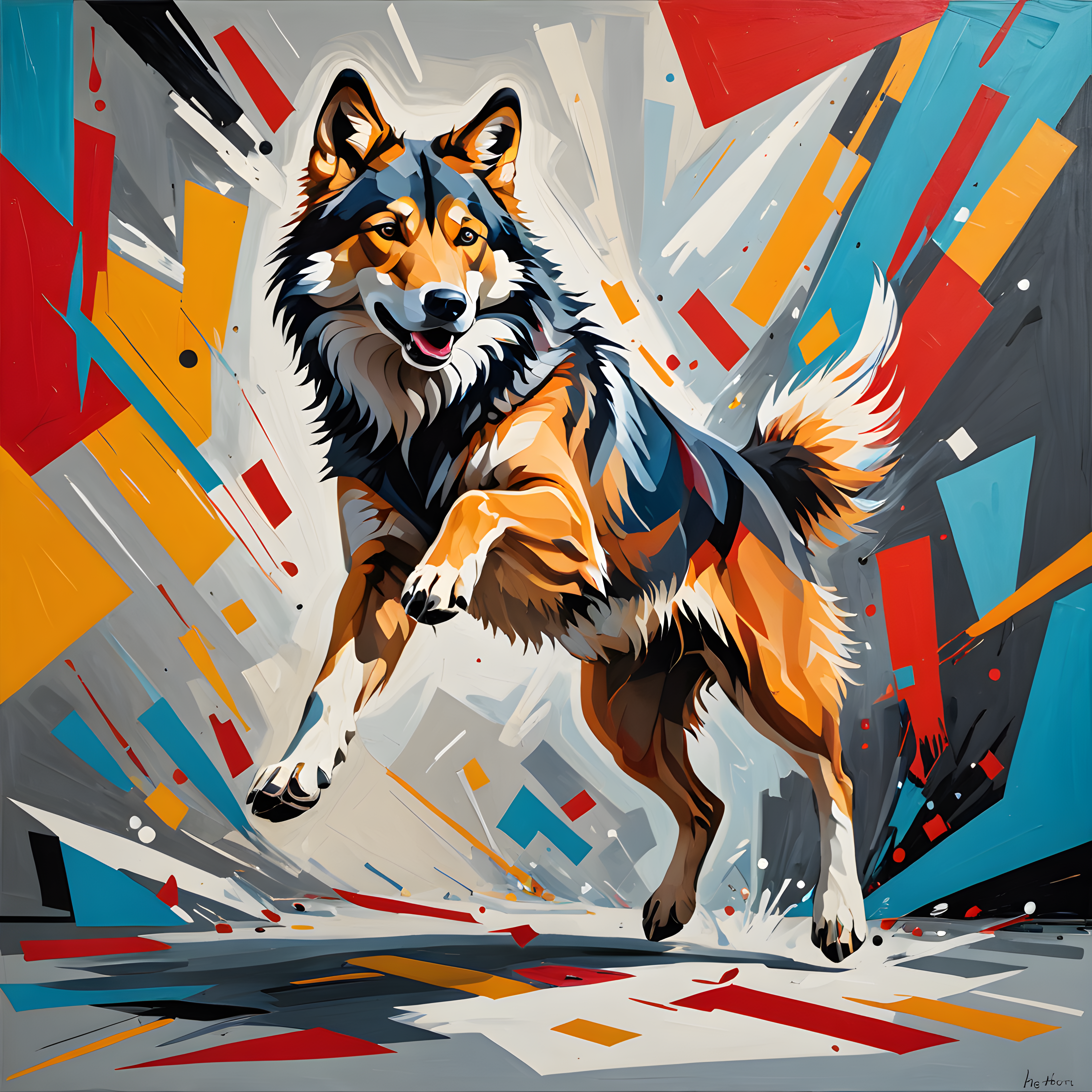 Norwegian Forest — Abstract (Motivational)
