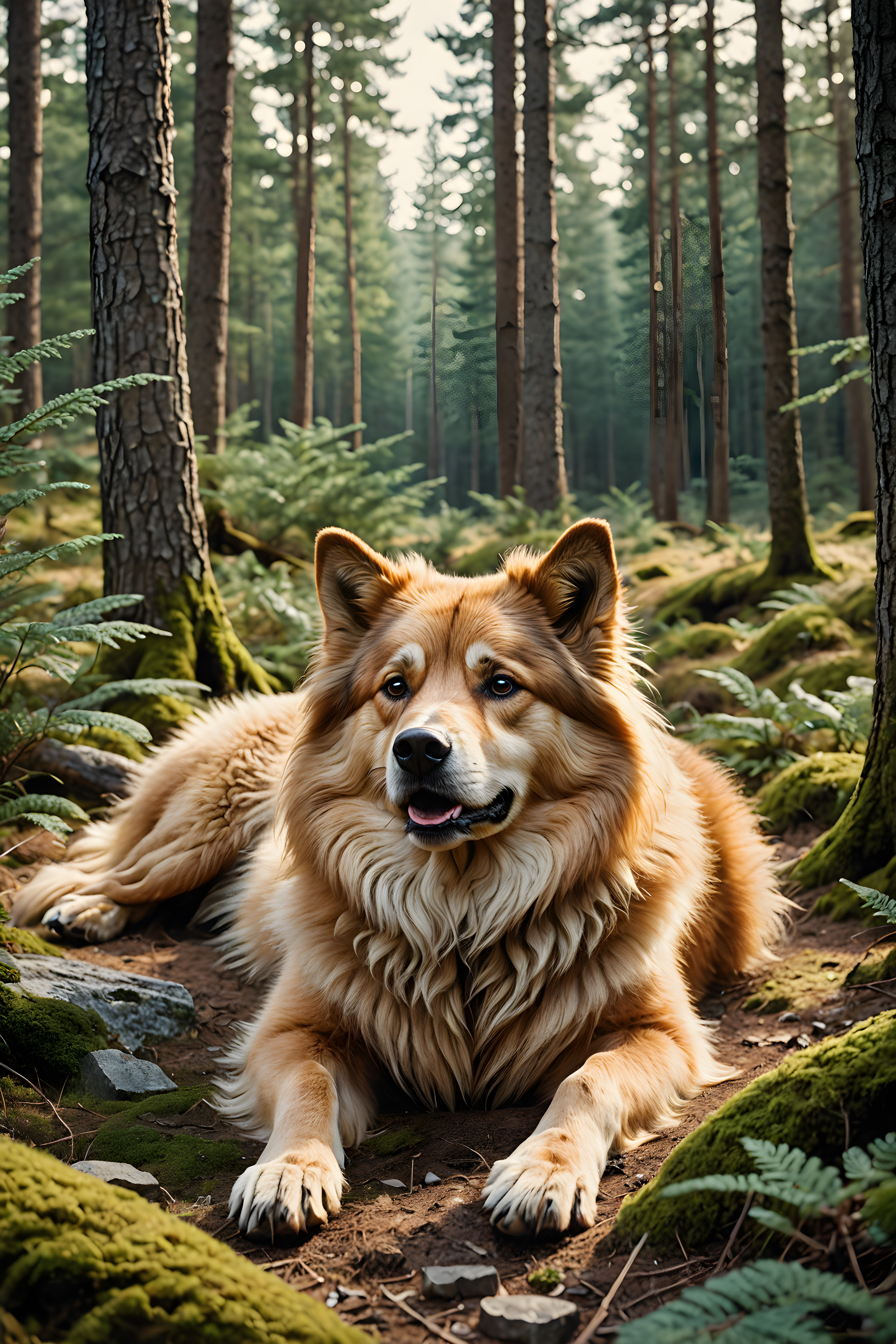 Norwegian Forest — Retro (Playful)