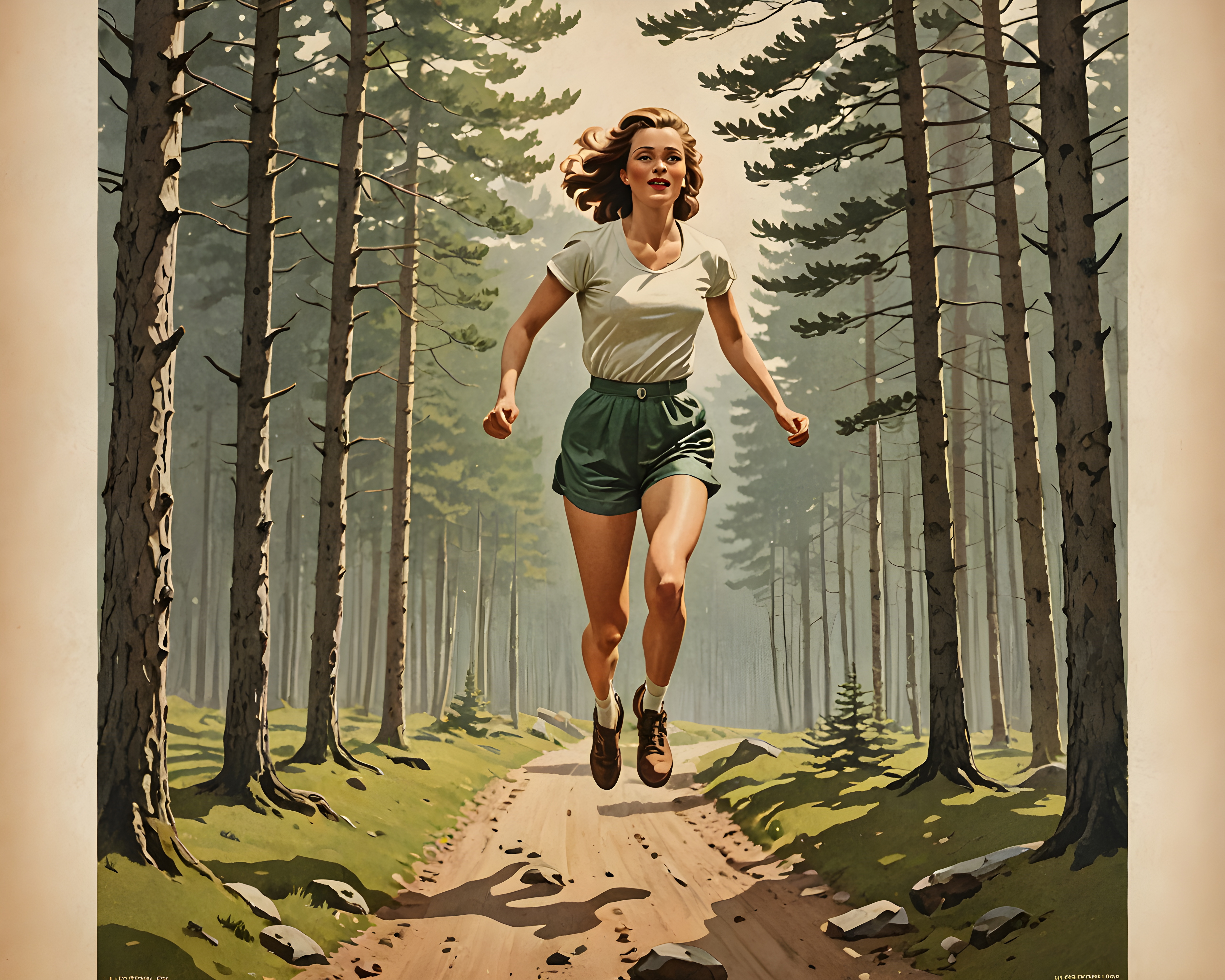 Norwegian Forest — Vintage Poster (Aesthetic)