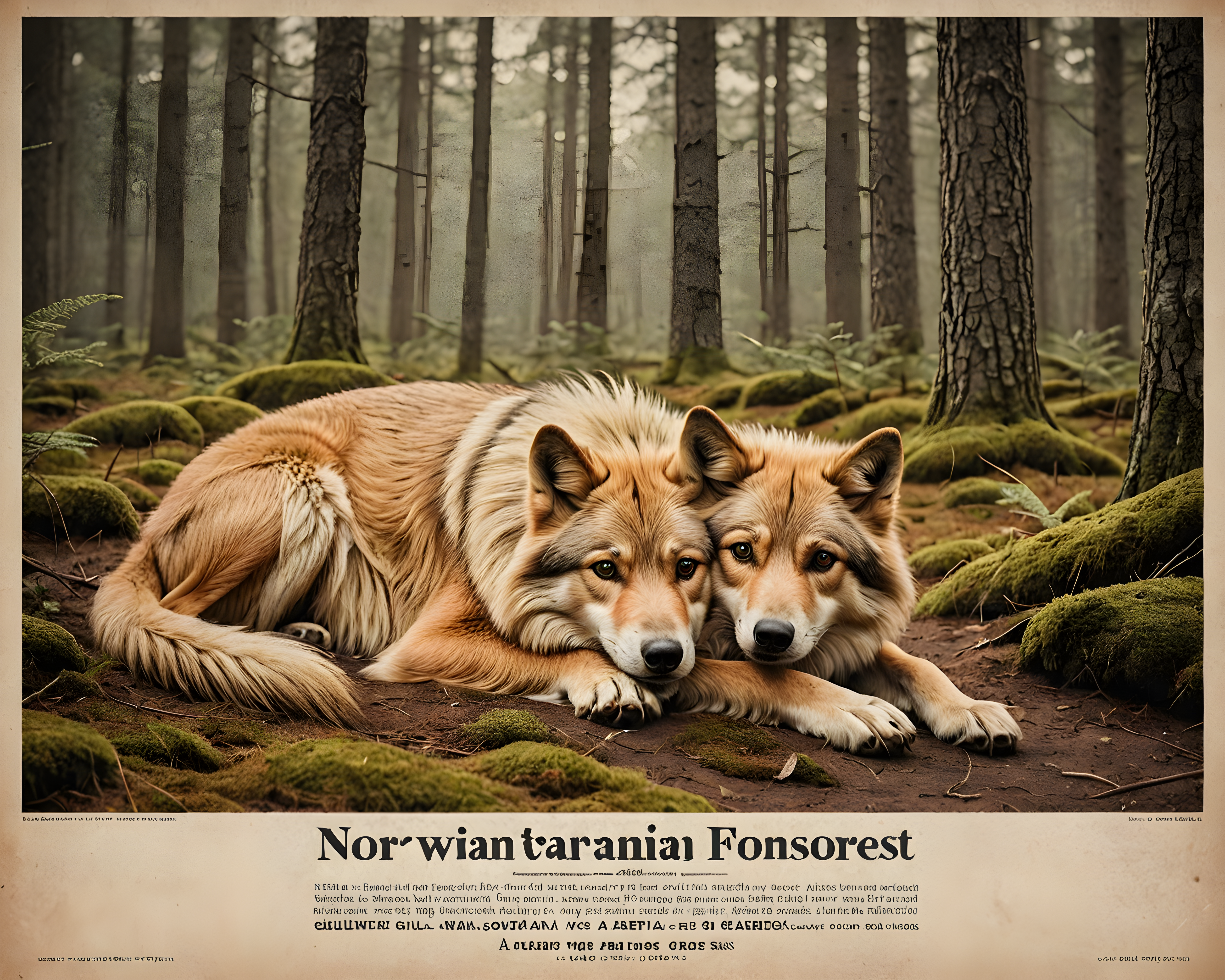 Norwegian Forest — Vintage Poster (Aesthetic)