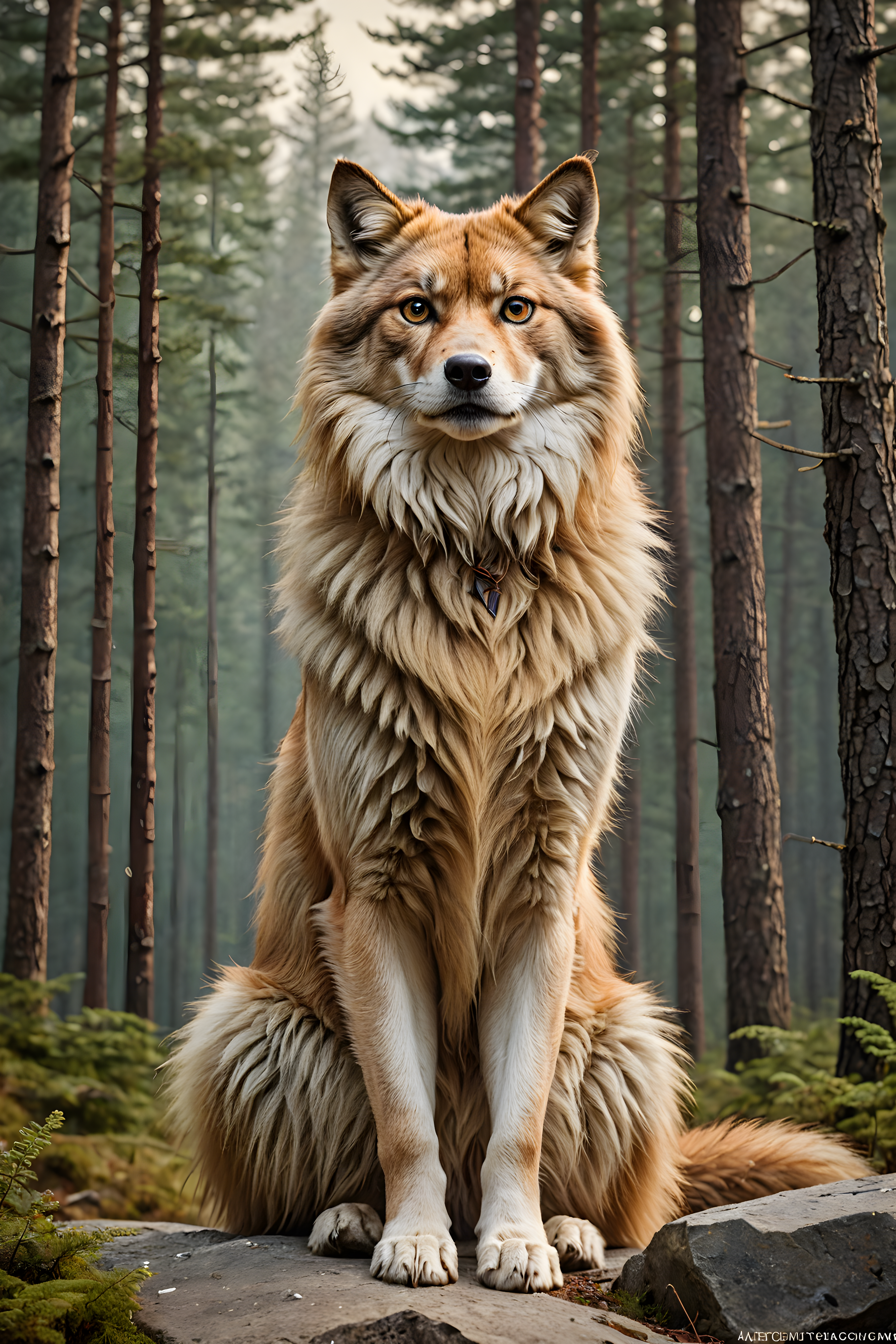 Norwegian Forest — Vintage Poster (Luxury)