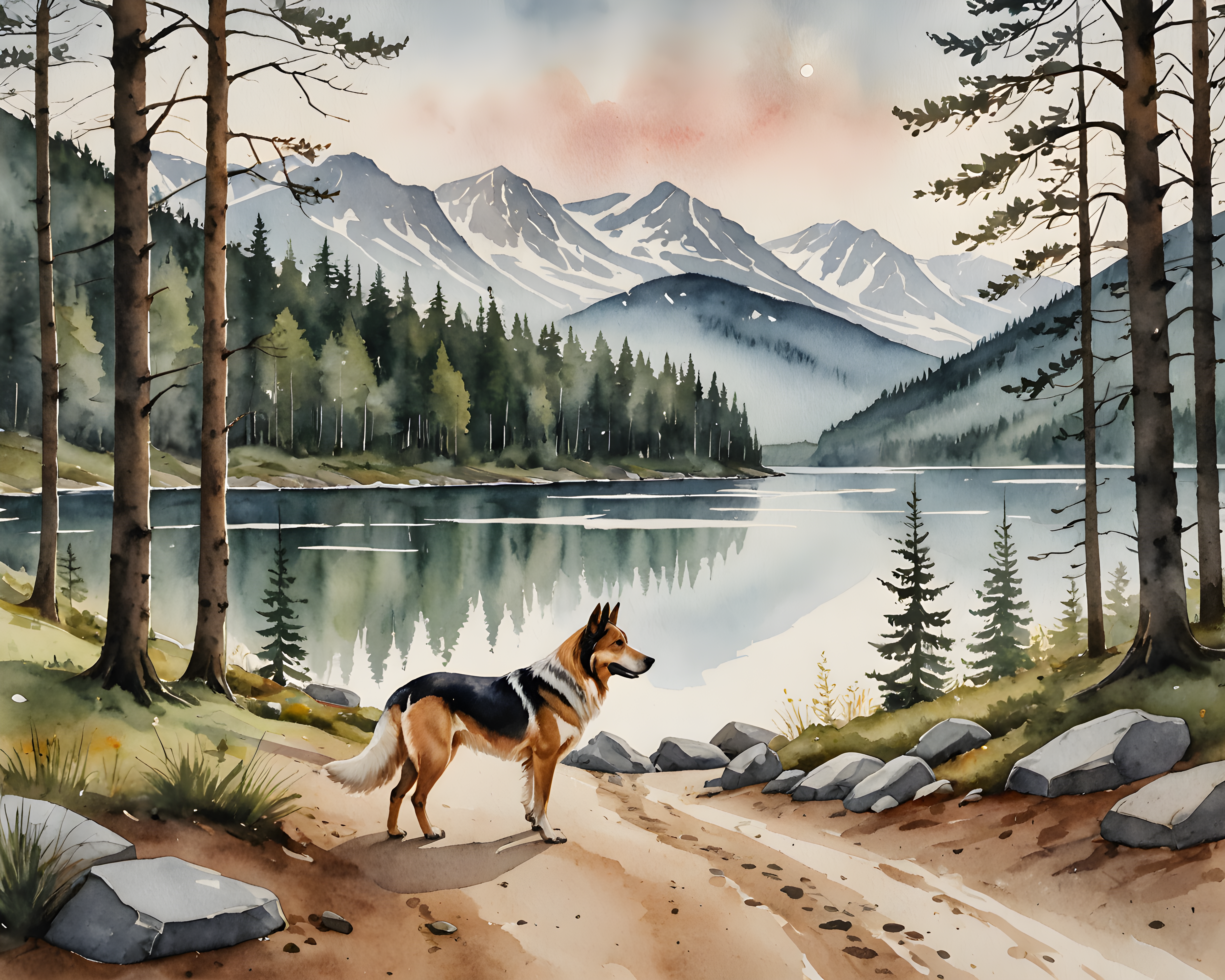 Norwegian Forest — Watercolor (Aesthetic)