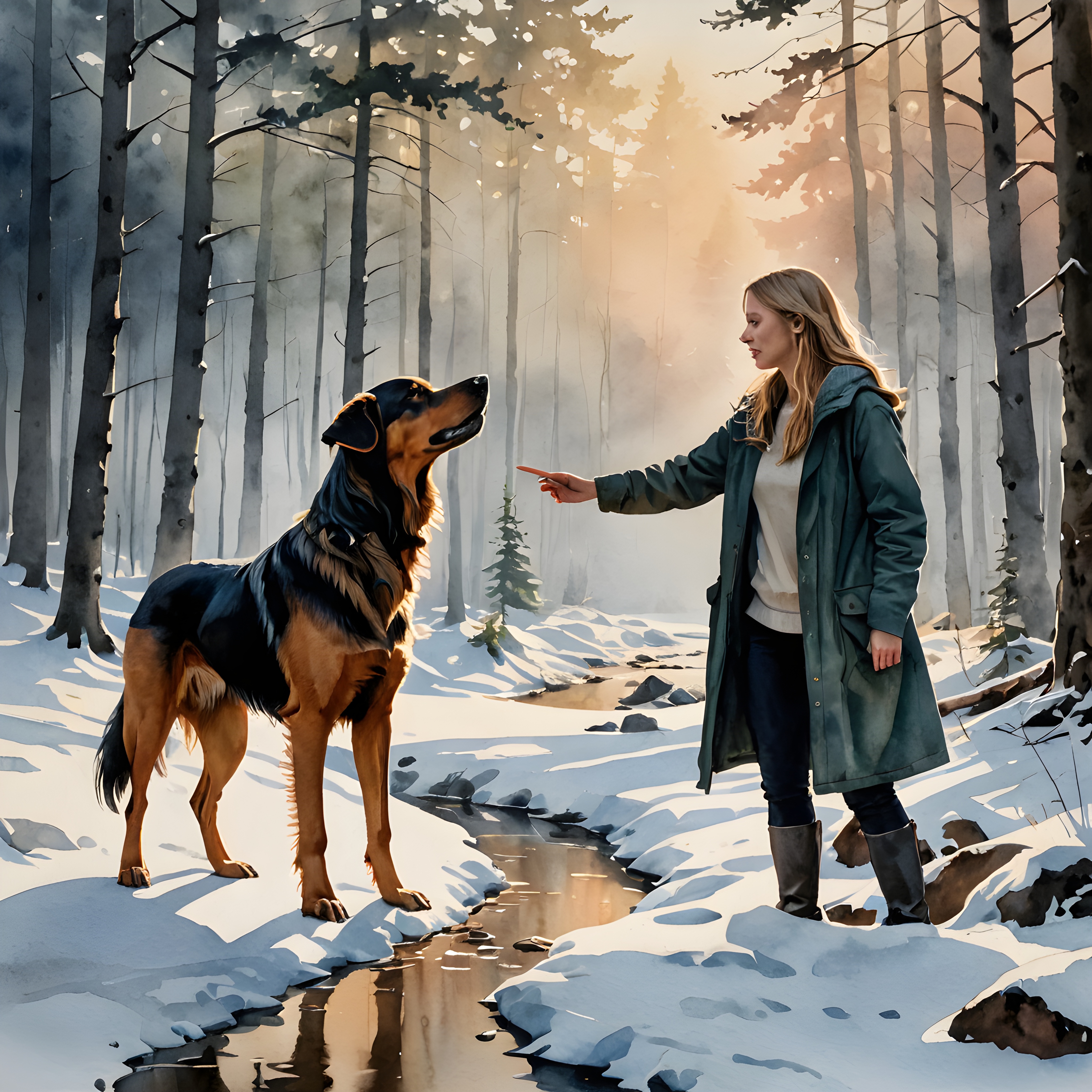 Norwegian Forest — Watercolor (Motivational)