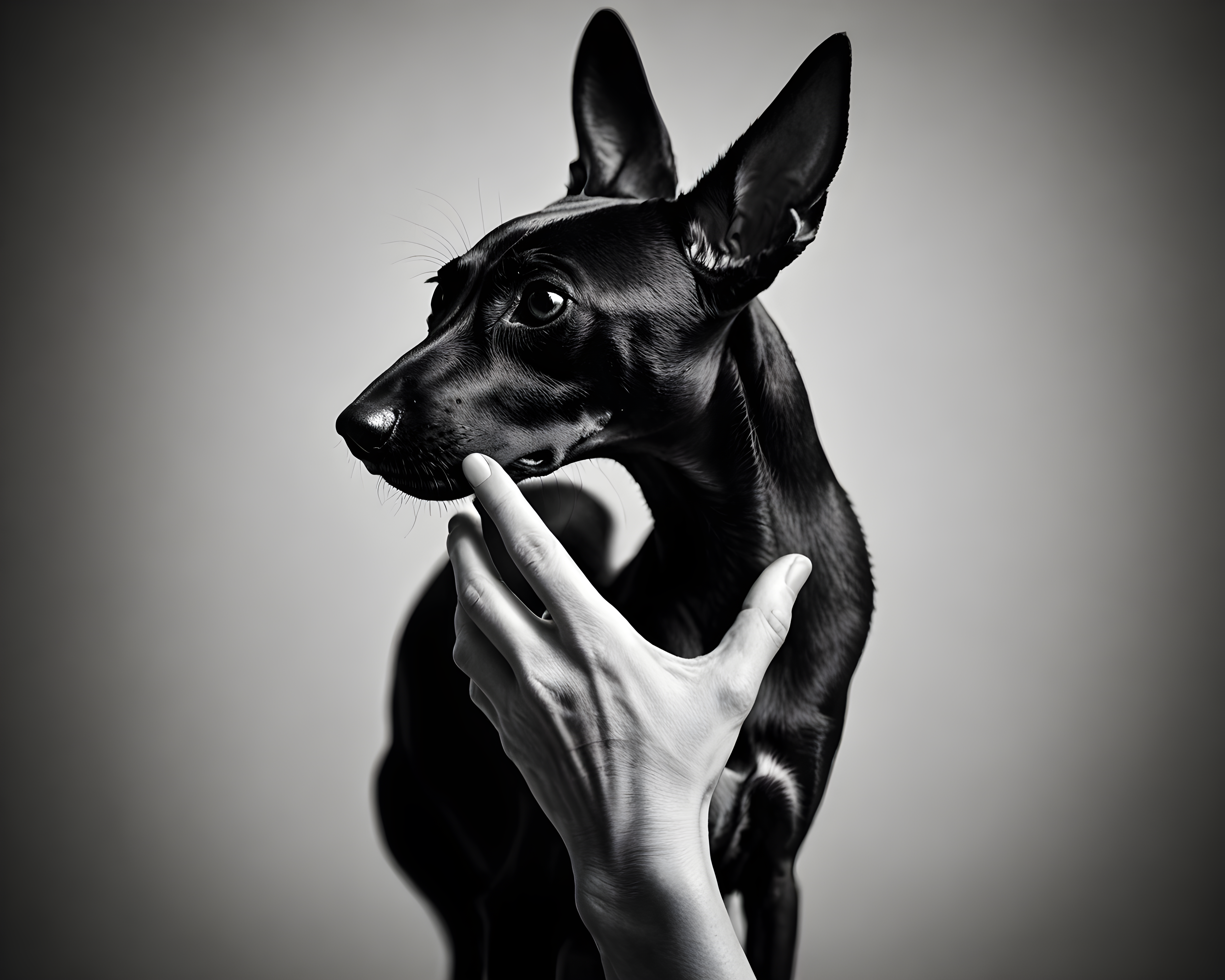 Oriental Shorthair — Black & White (Aesthetic)