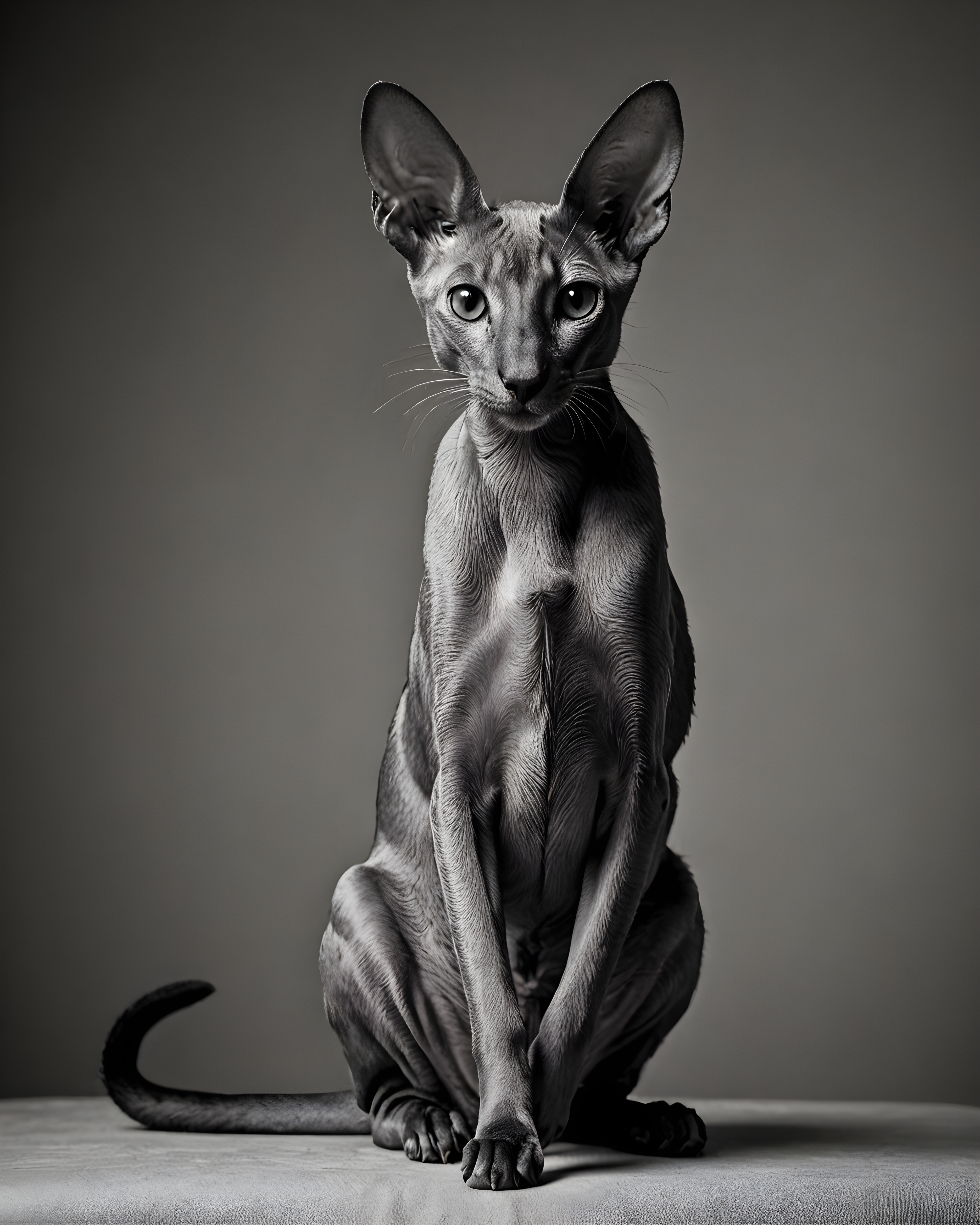 Oriental Shorthair — Black & White (Savage)