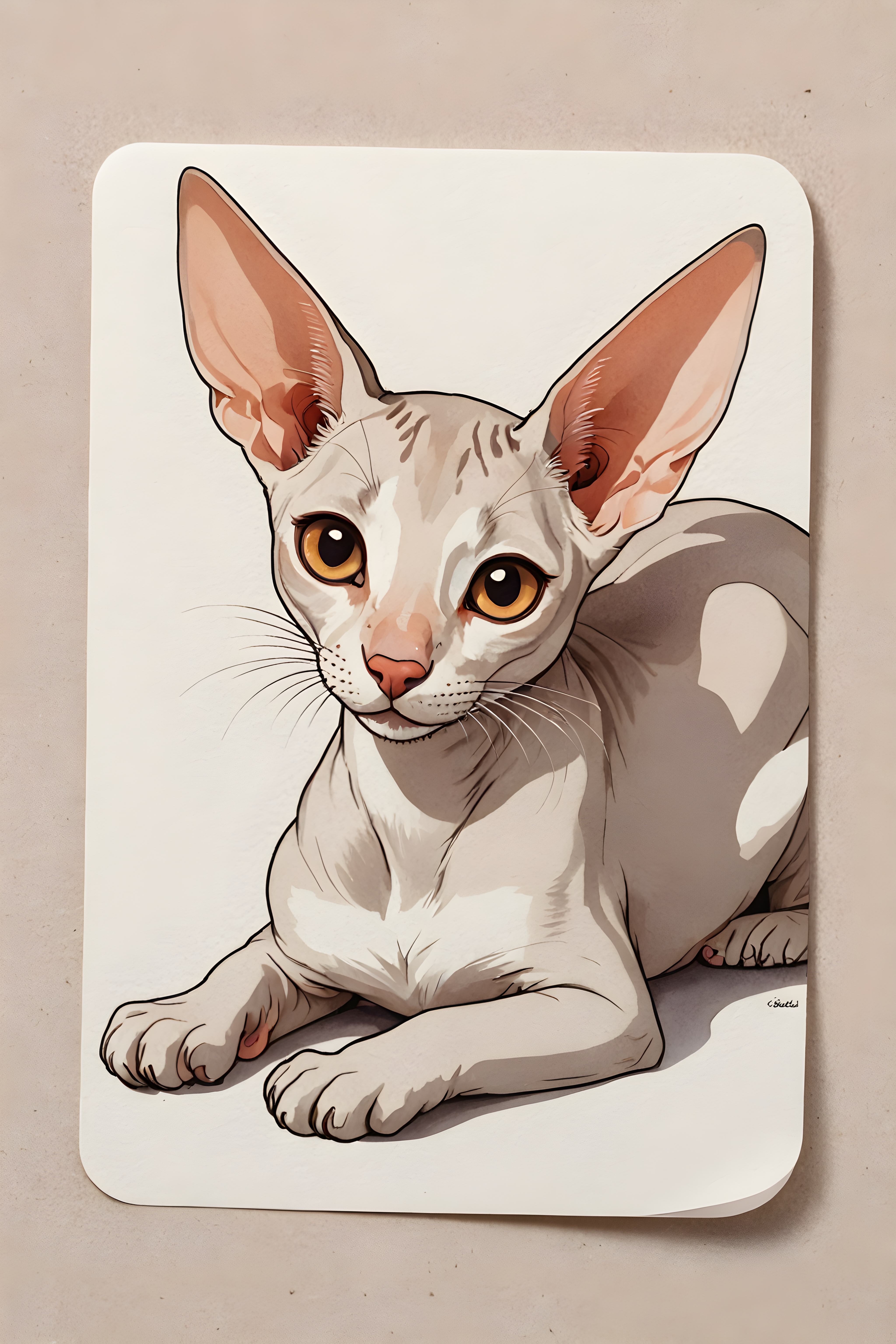 Oriental Shorthair — Cartoon / Kawaii (Aesthetic)
