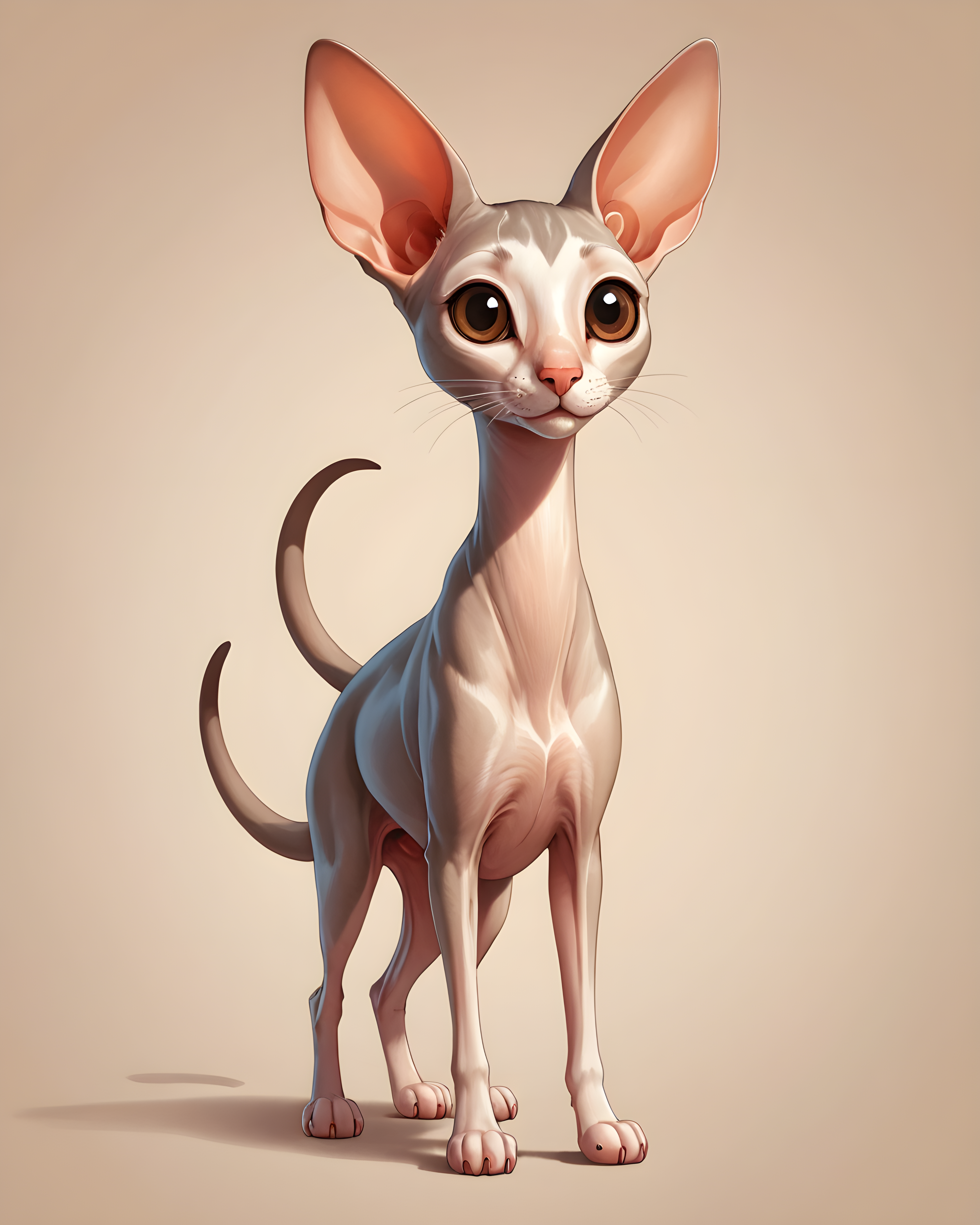Oriental Shorthair — Cartoon / Kawaii (Romantic)