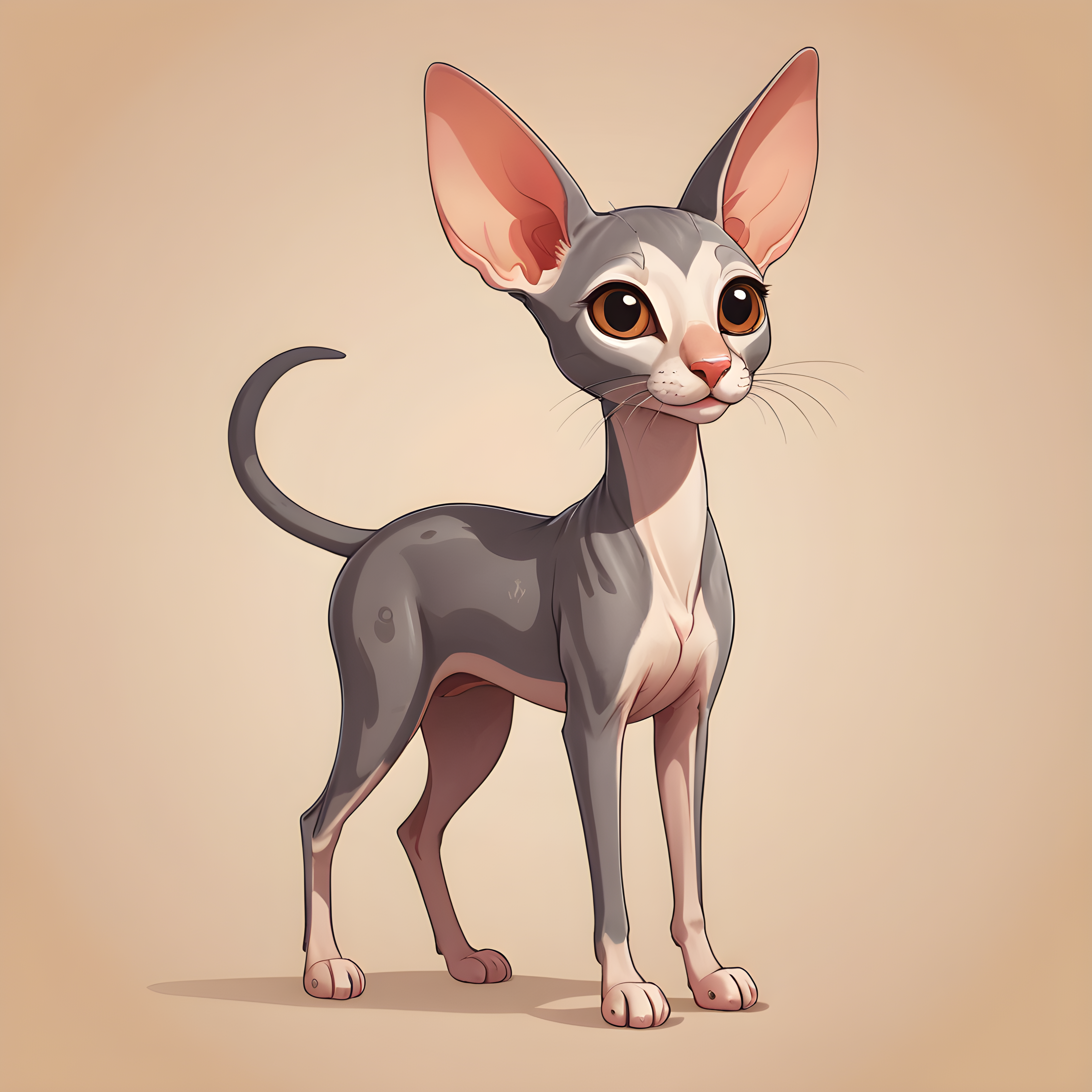 Oriental Shorthair — Cartoon / Kawaii (Romantic)