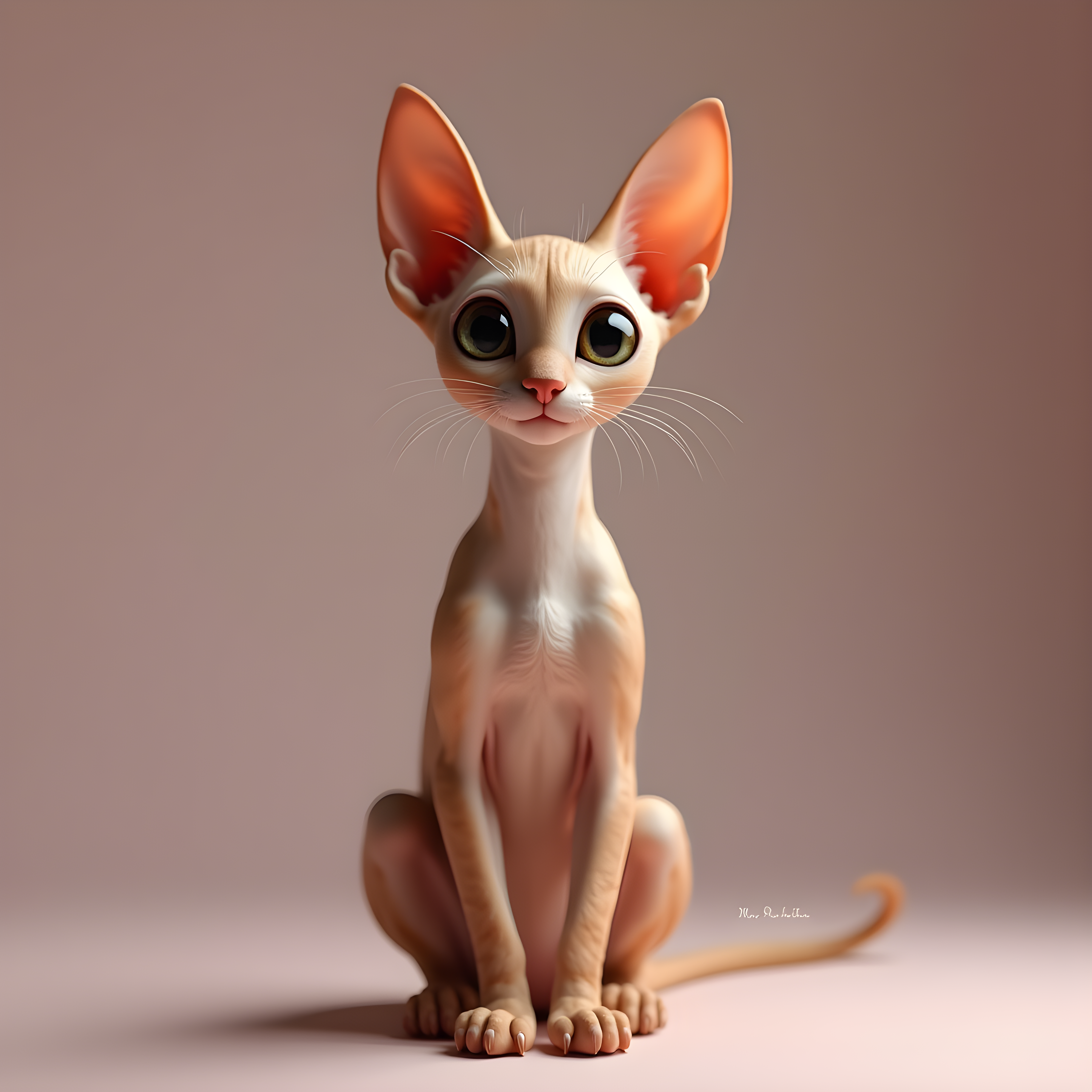 Oriental Shorthair — Hyper-Realistic (Cute)