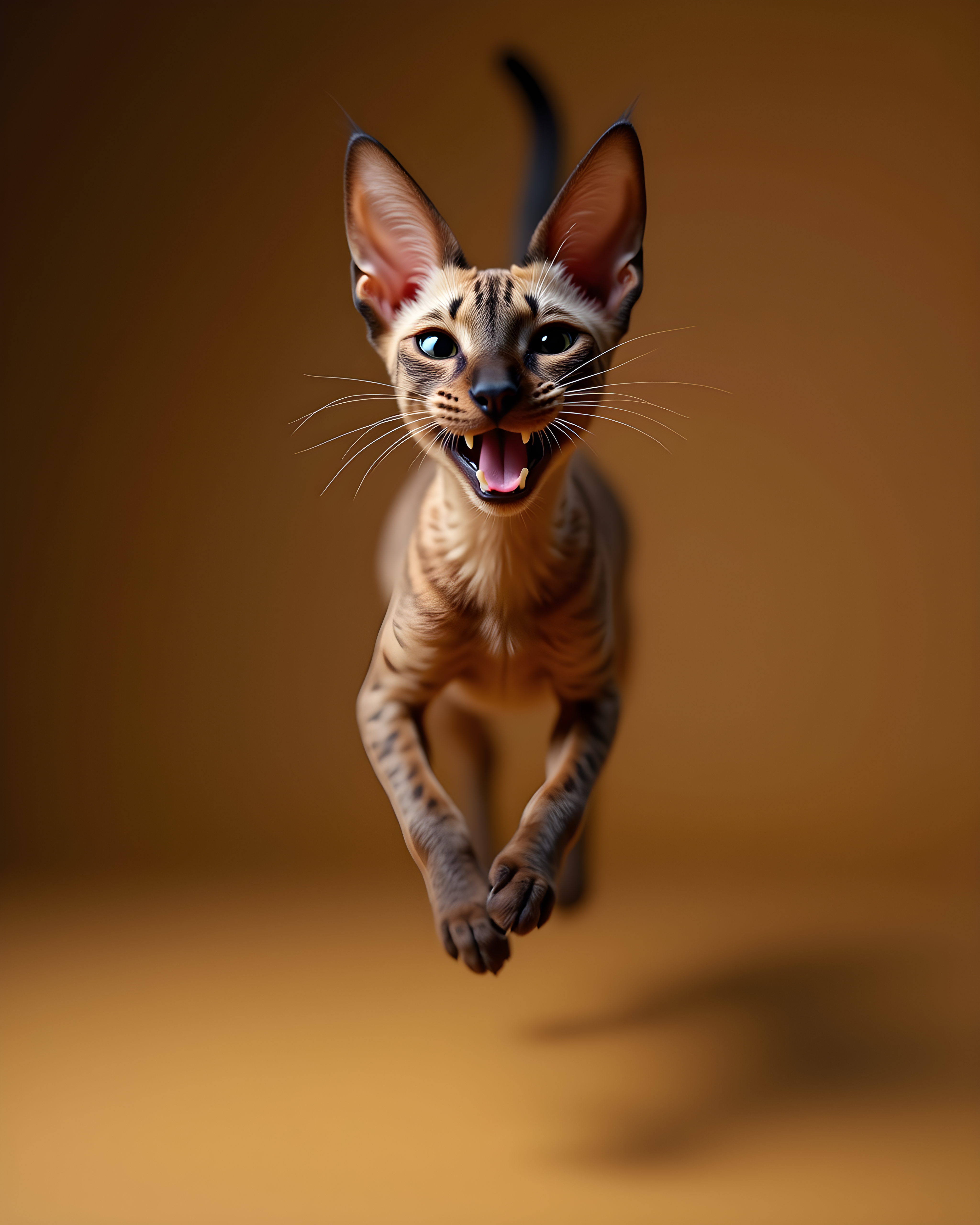 Oriental Shorthair — Hyper-Realistic (Happy) — Wall Art (Printable) — Portrait 4×5