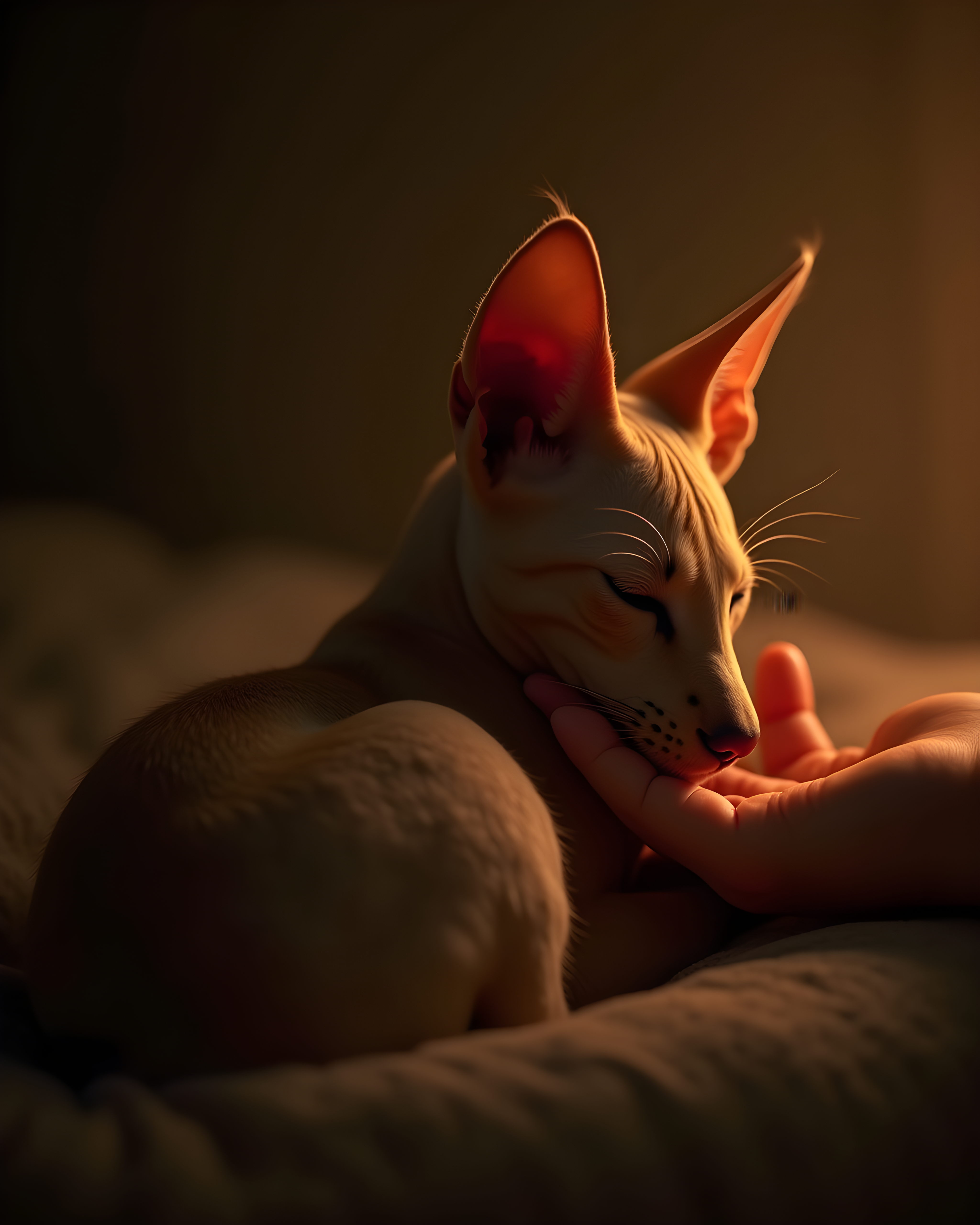 Oriental Shorthair — Hyper-Realistic (Sleepy)