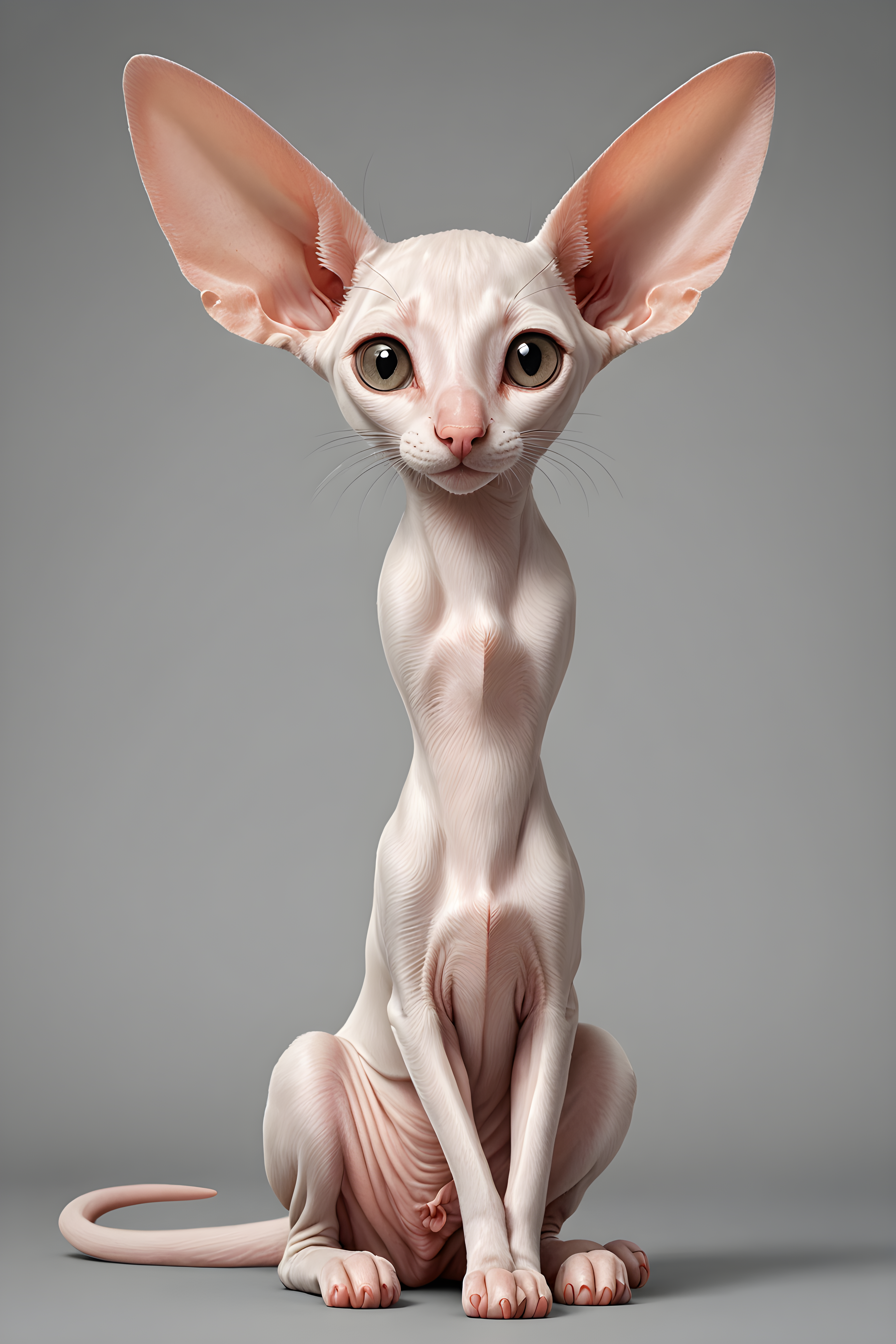 Oriental Shorthair — Line Art (Cute)