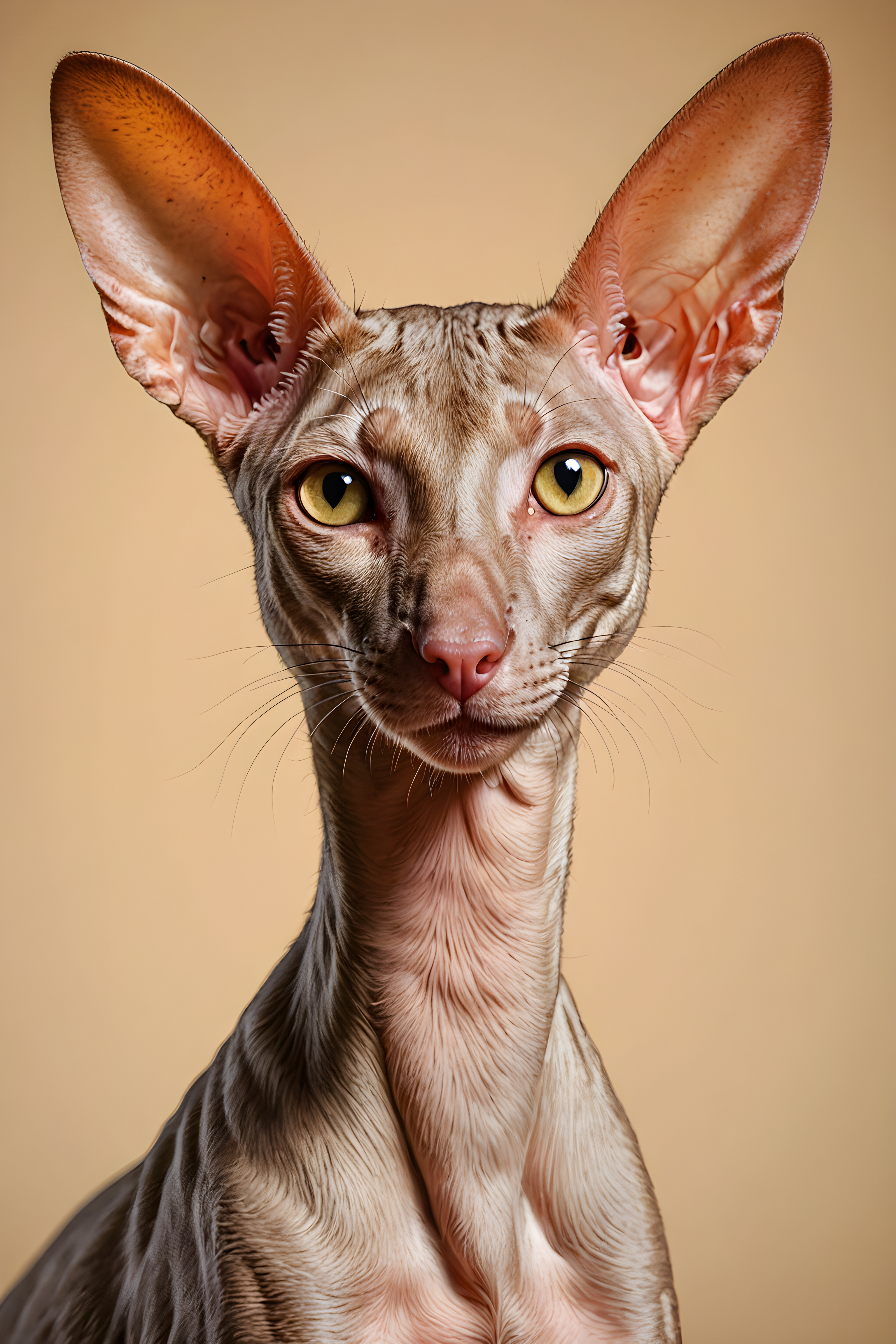 Oriental Shorthair — Line Art (Energetic)