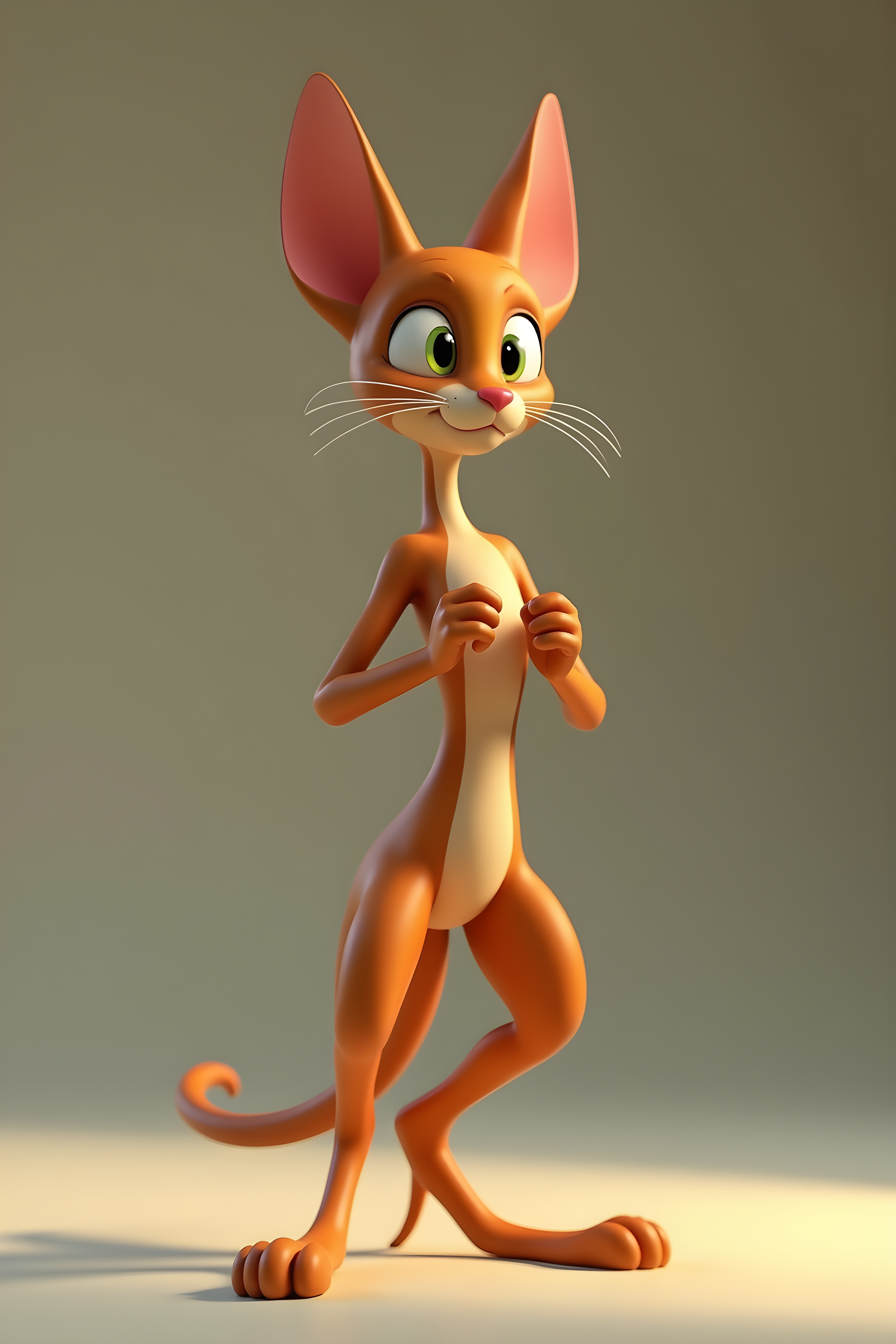 Oriental Shorthair — 3D Render (Energetic)