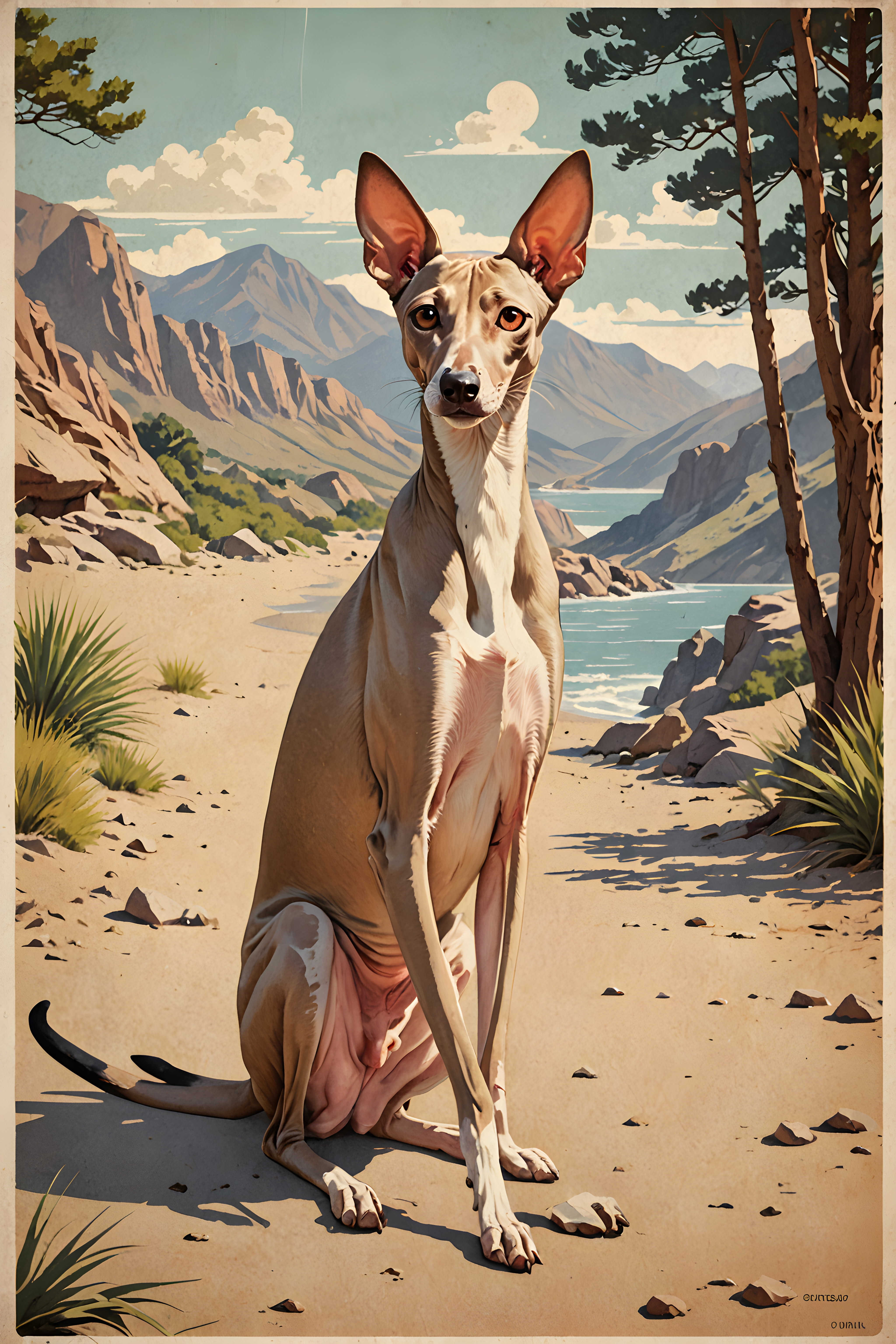 Oriental Shorthair — Vintage Poster (Funny)
