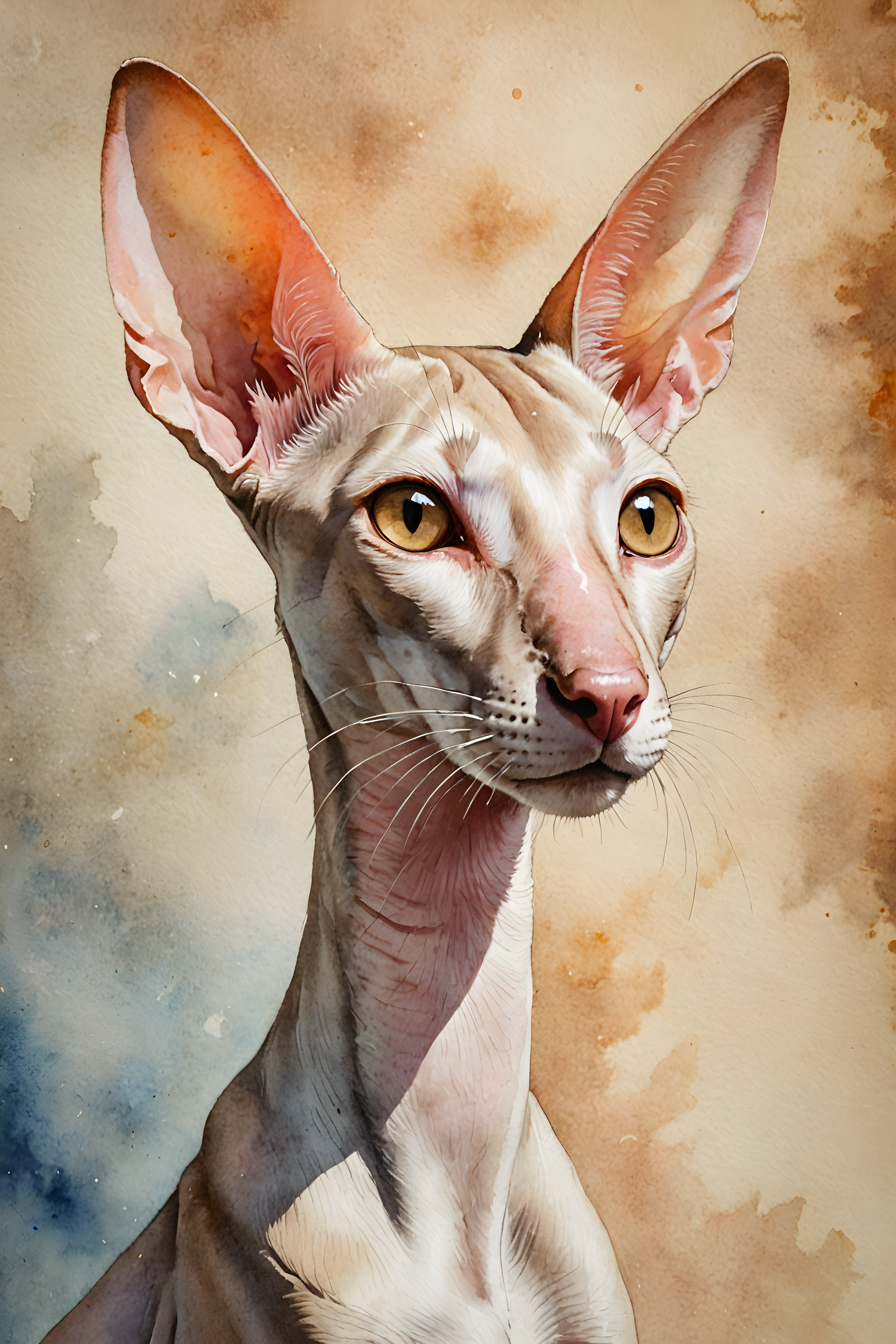 Oriental Shorthair — Watercolor (Fantasy)
