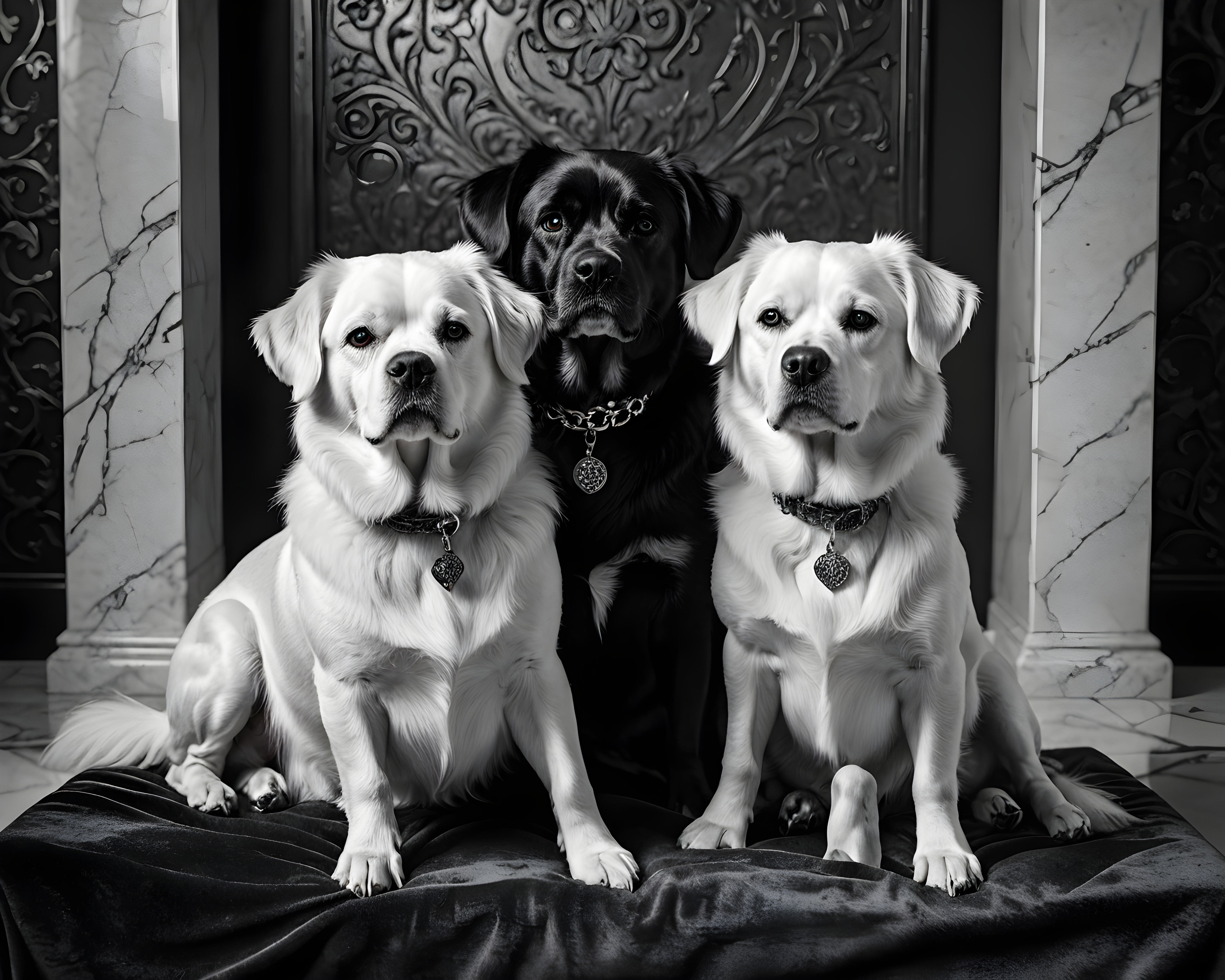 Persian — Black & White (Luxury)