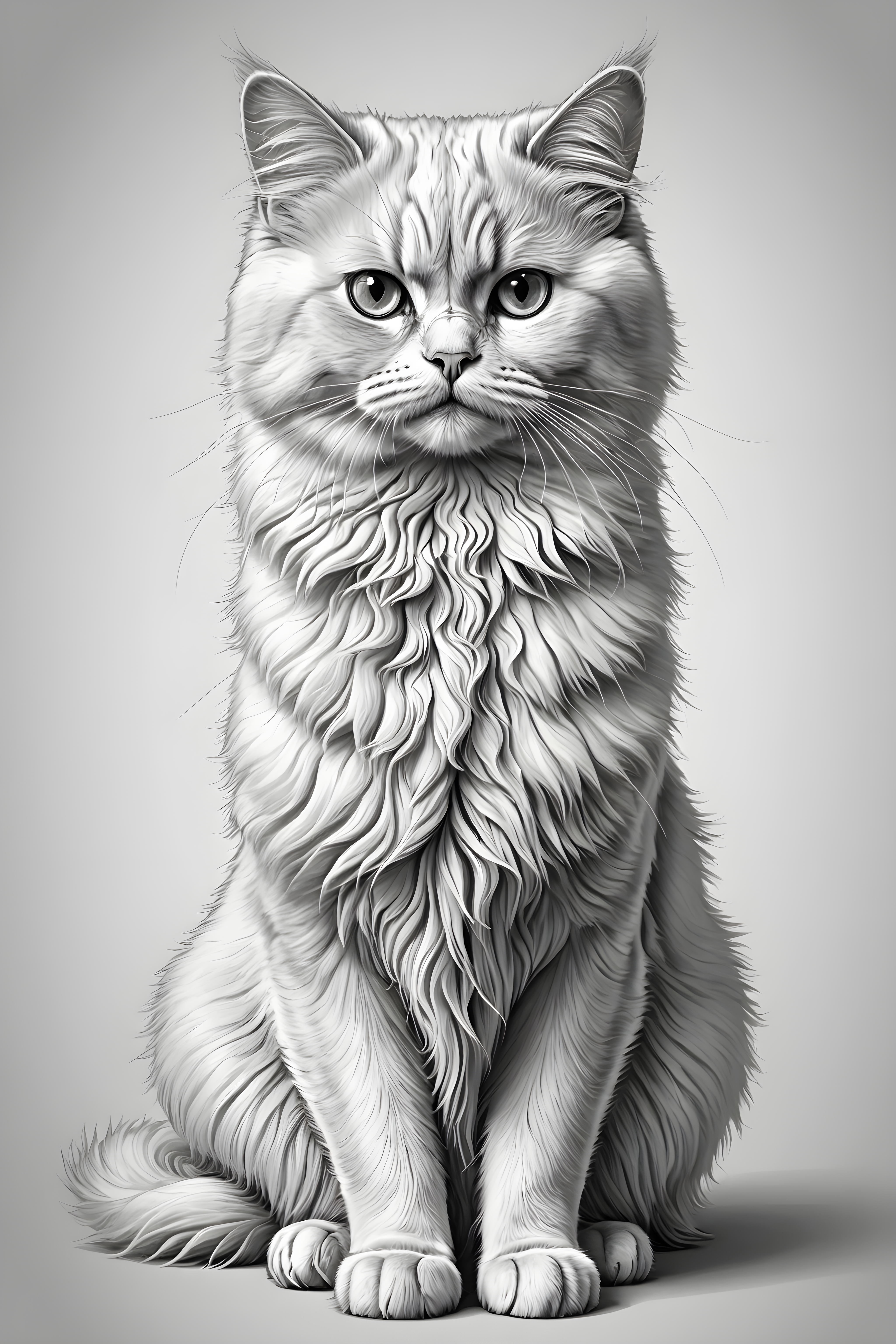 Persian — Line Art (Emotional)