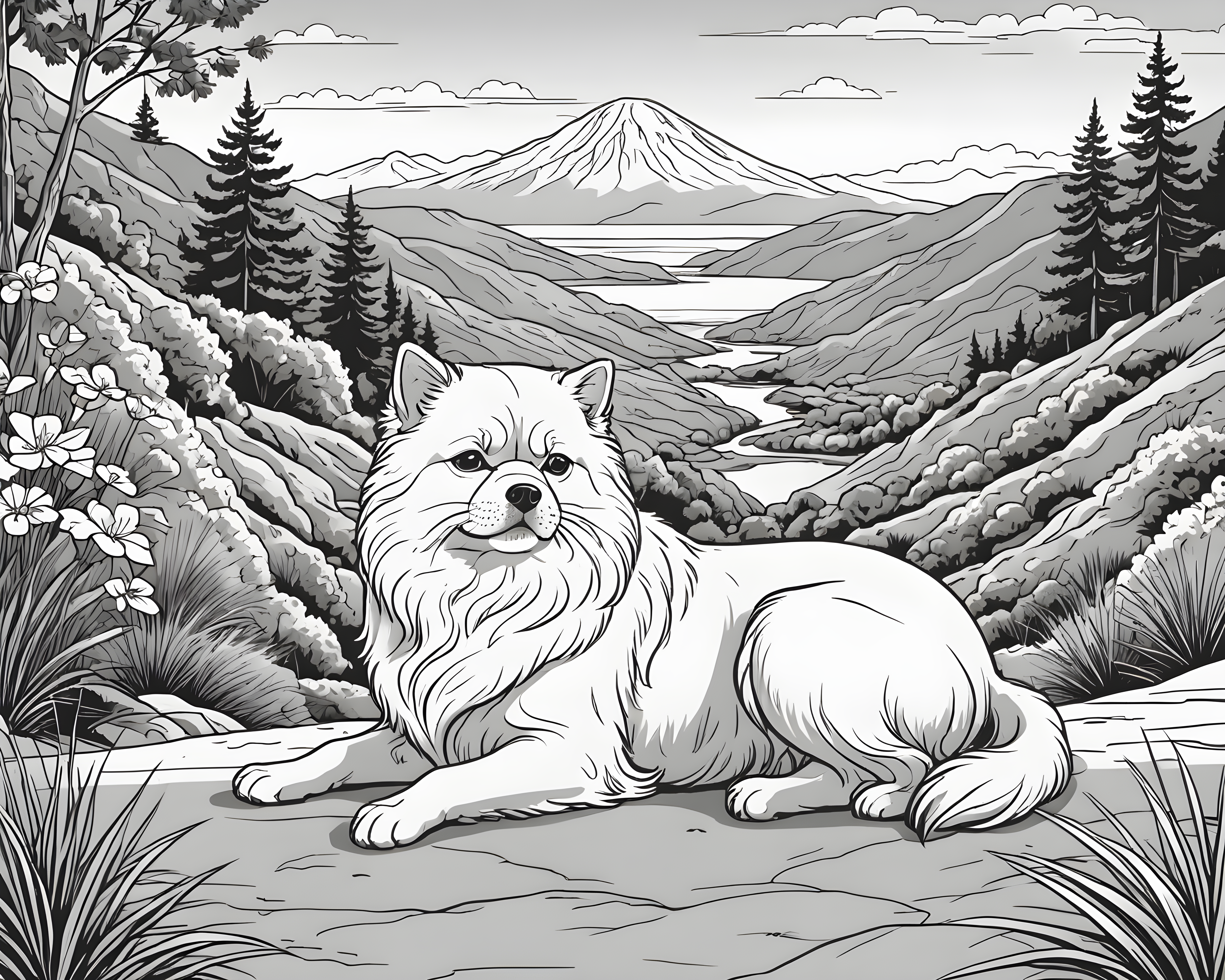 Persian — Line Art (Sleepy)