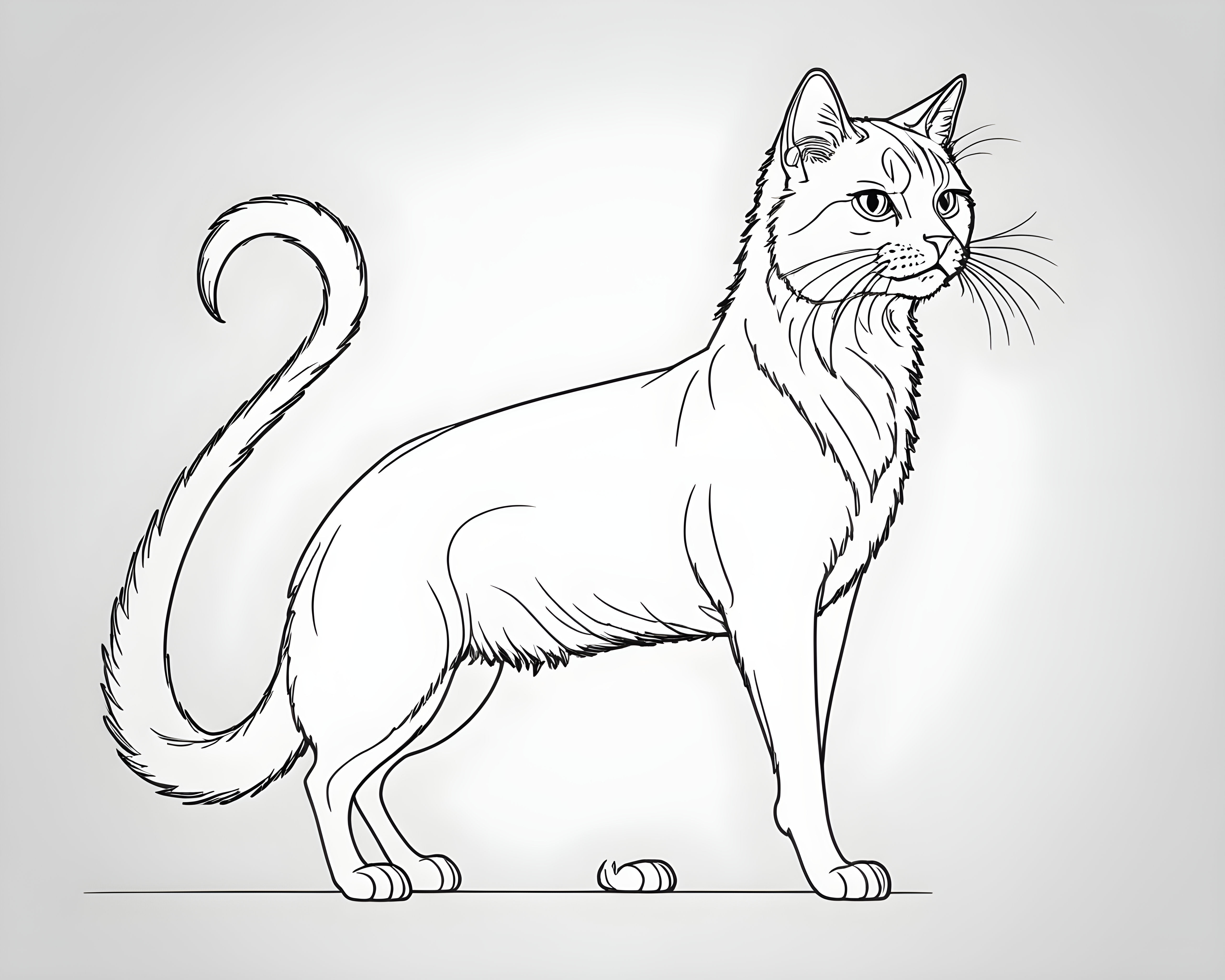 Persian — Minimalist Line Art (Funny)