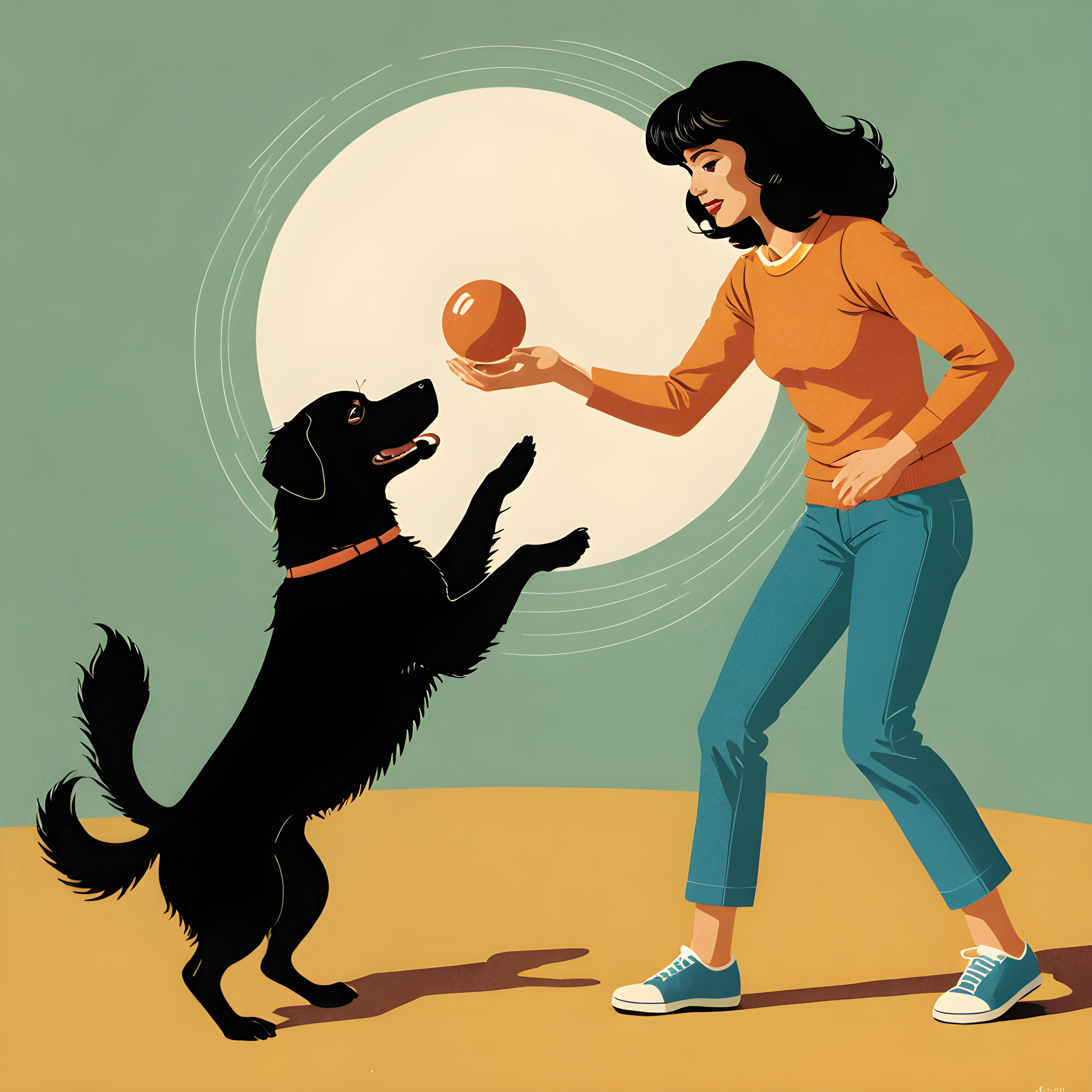 Persian — Retro (Playful)