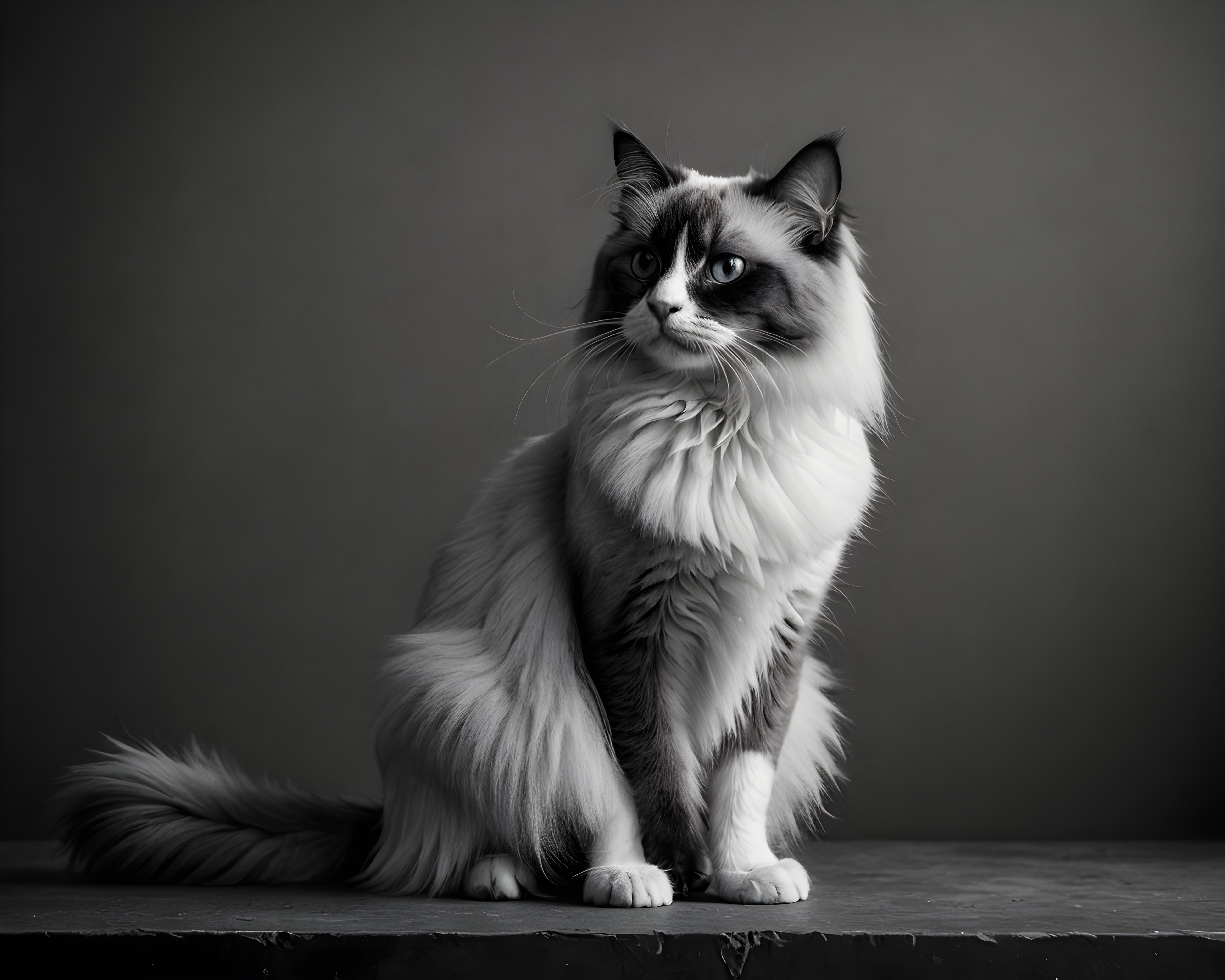 Ragdoll — Black & White (Aesthetic)