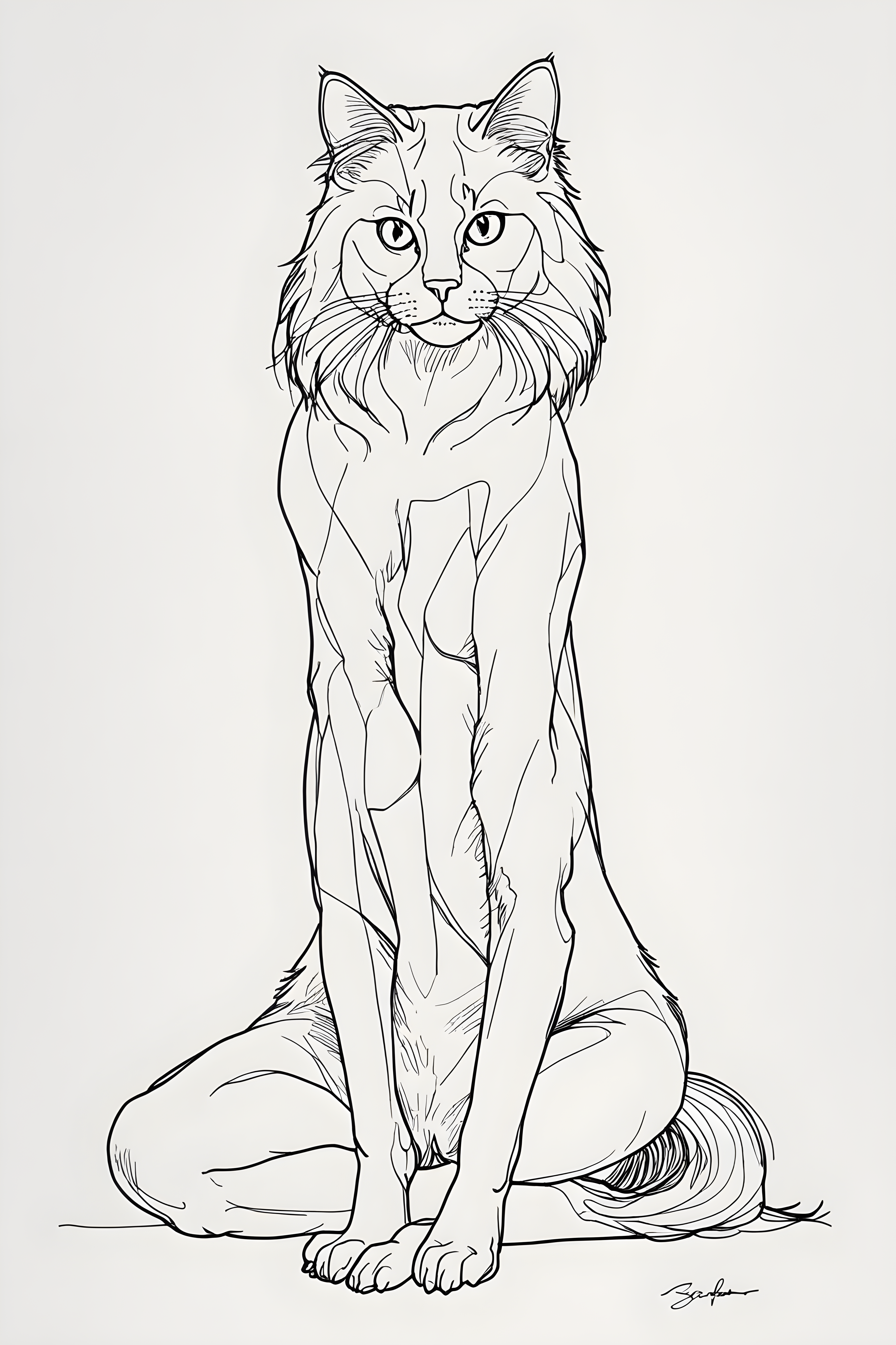 Ragdoll — Minimalist Line Art (Aesthetic)