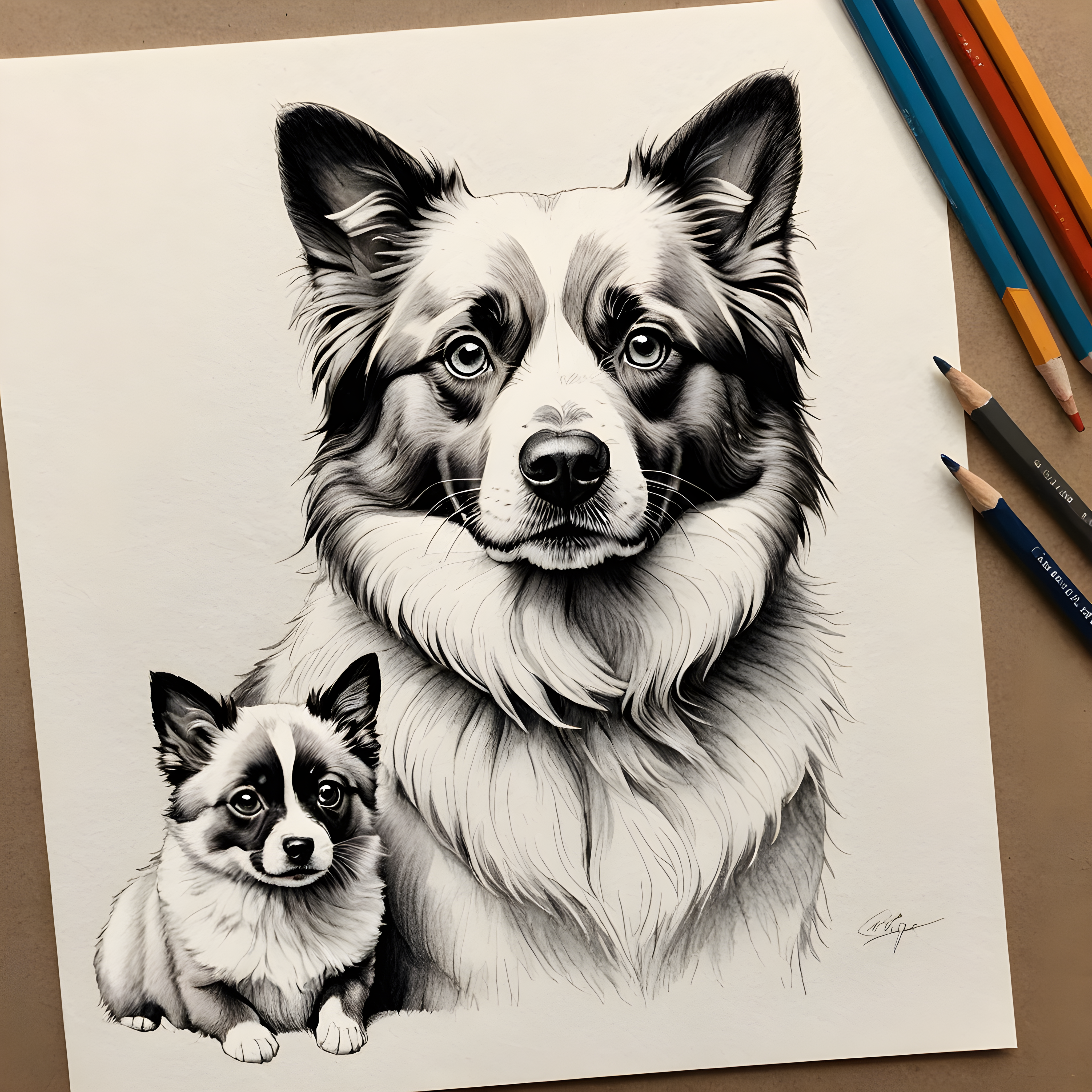 Ragdoll — Pencil Sketch (Aesthetic)