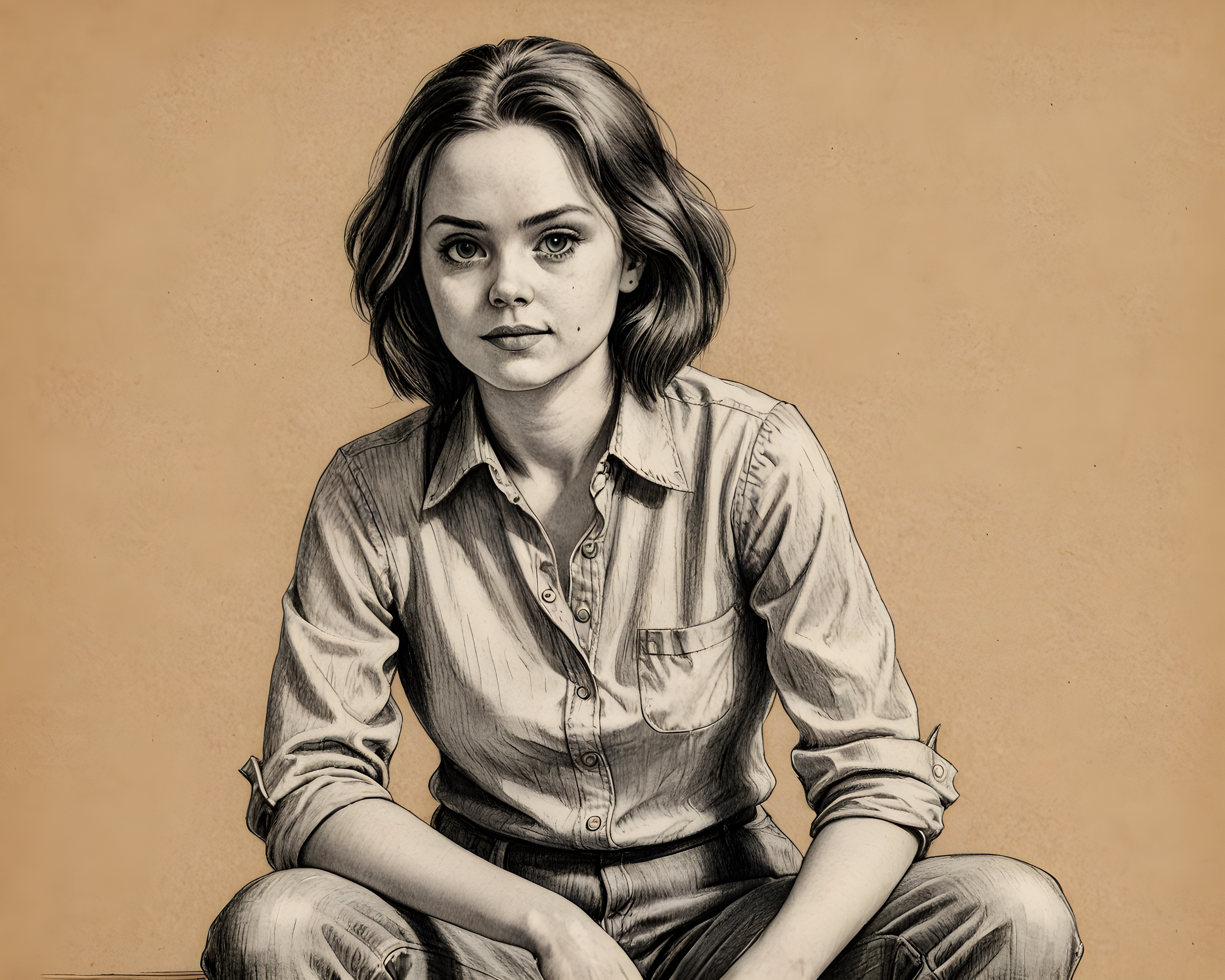 Ragdoll — Pencil Sketch (Funny)