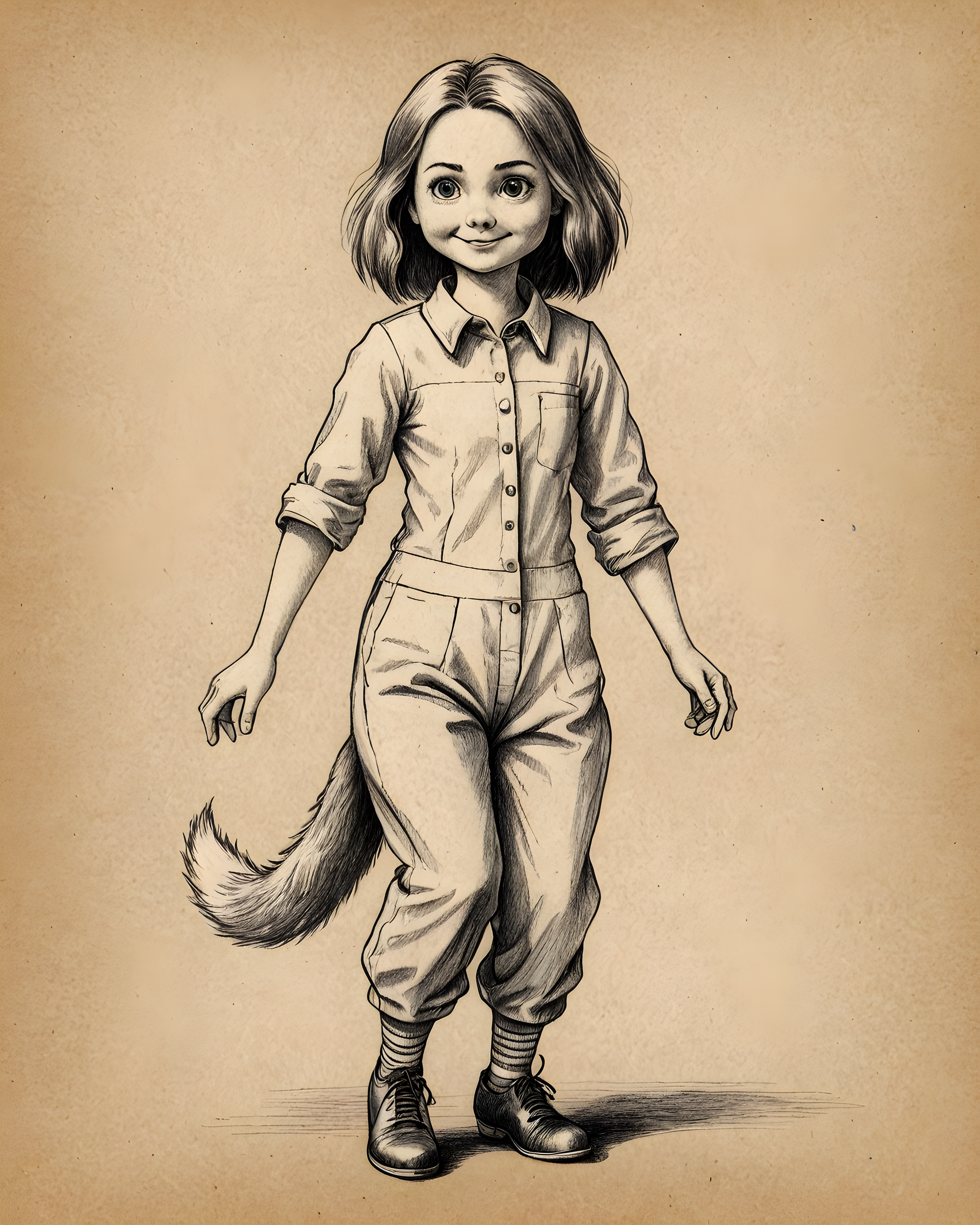 Ragdoll — Pencil Sketch (Funny)