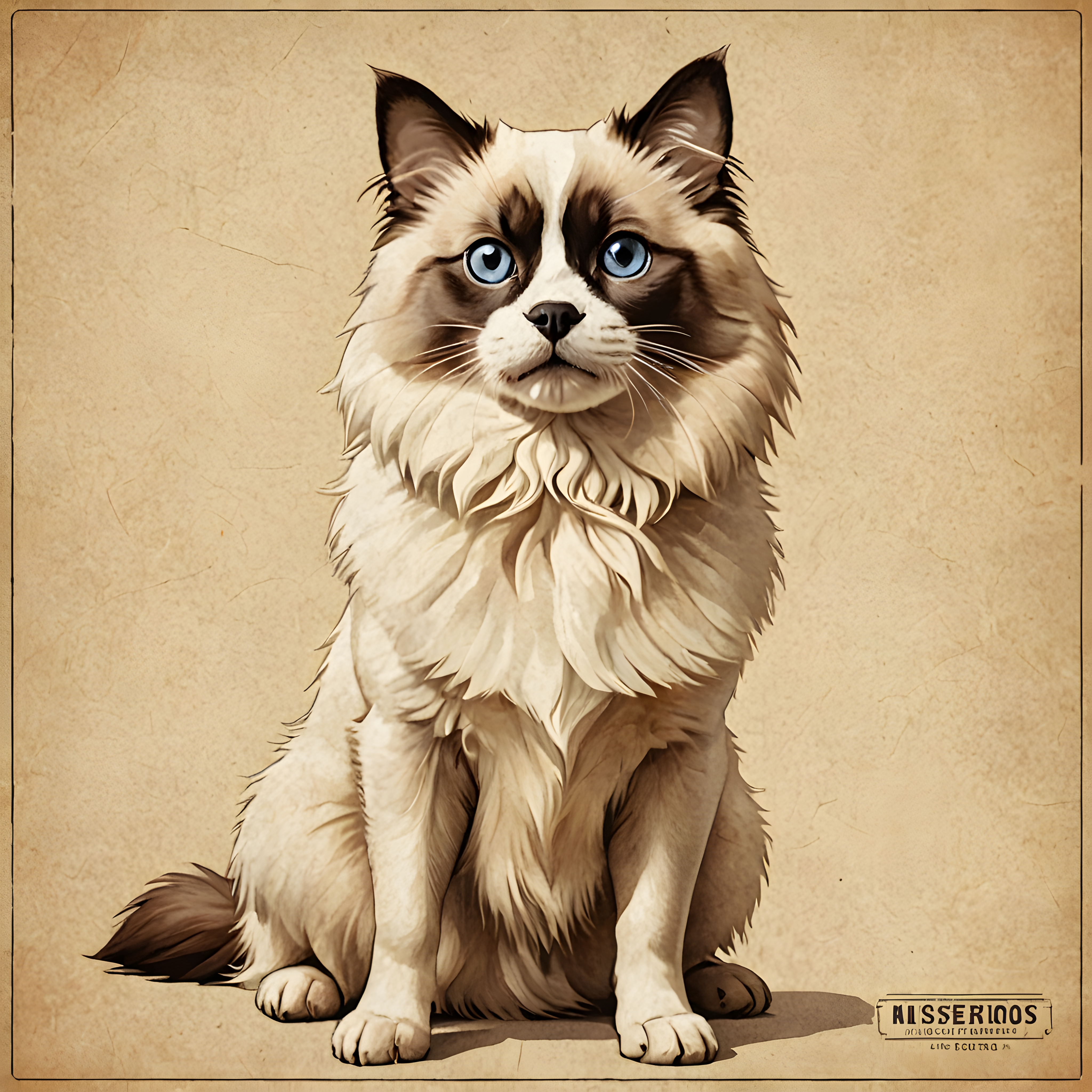 Ragdoll — Vintage Poster (Funny)