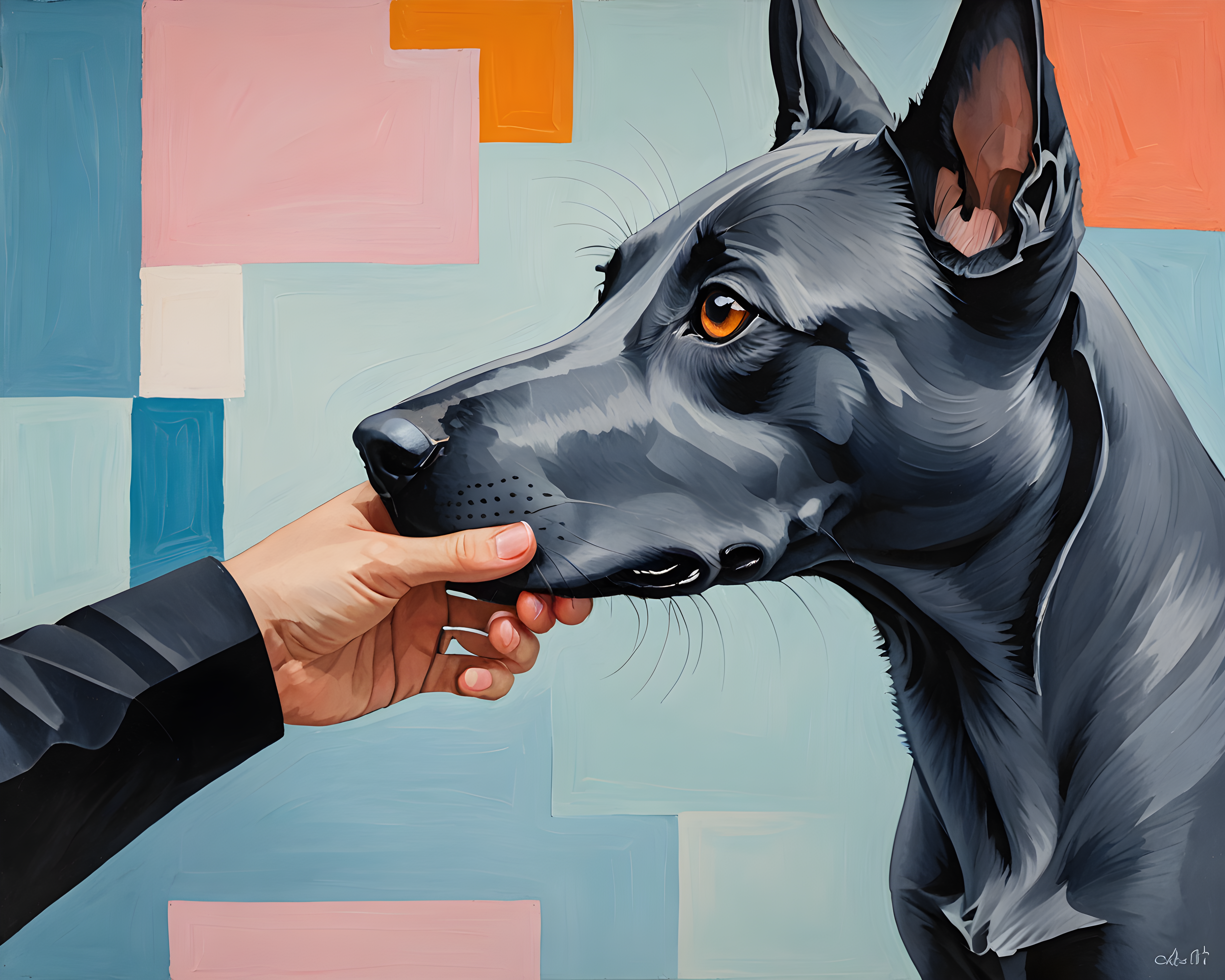 Russian Blue — Abstract (Cute)