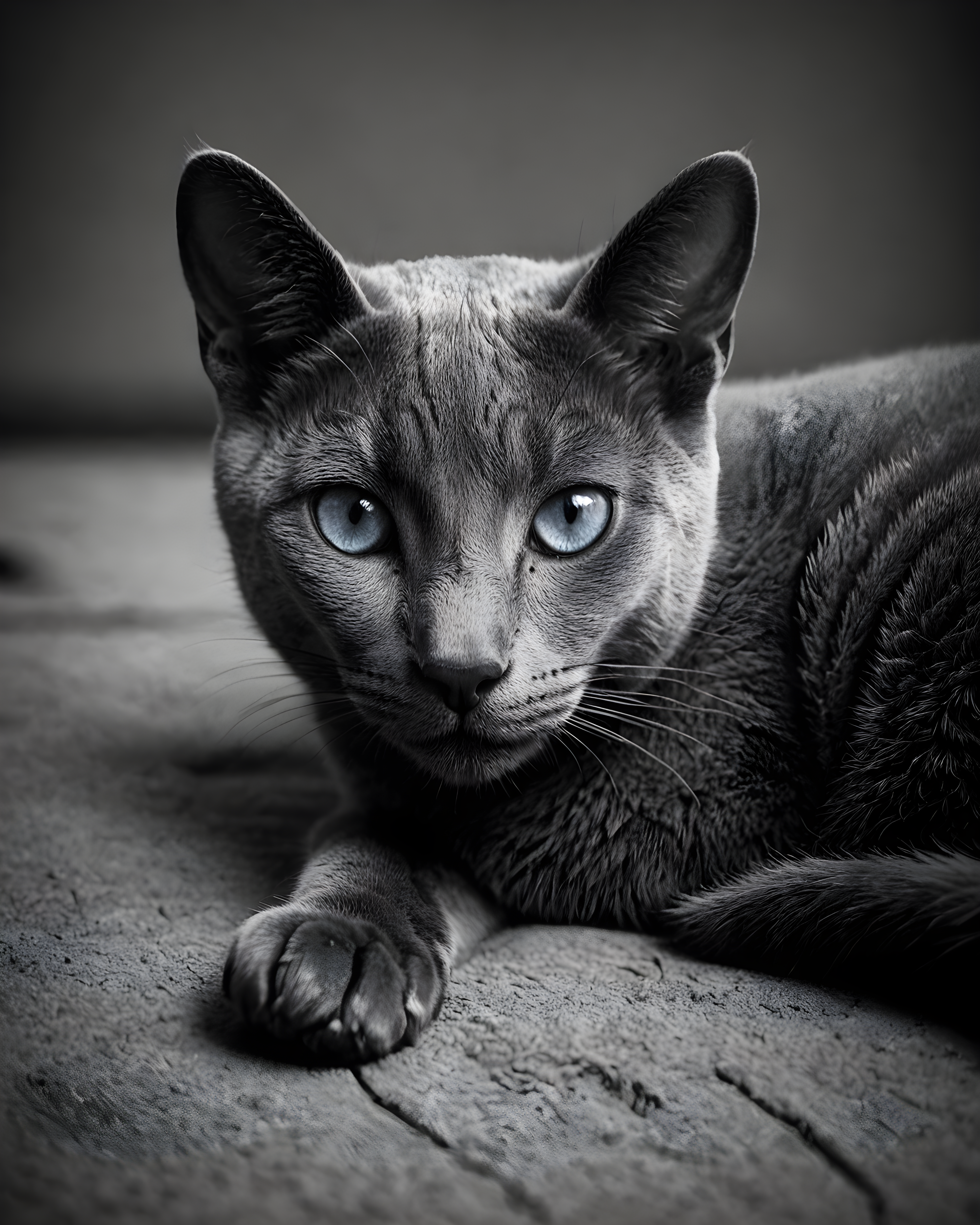 Russian Blue — Black & White (Emotional)