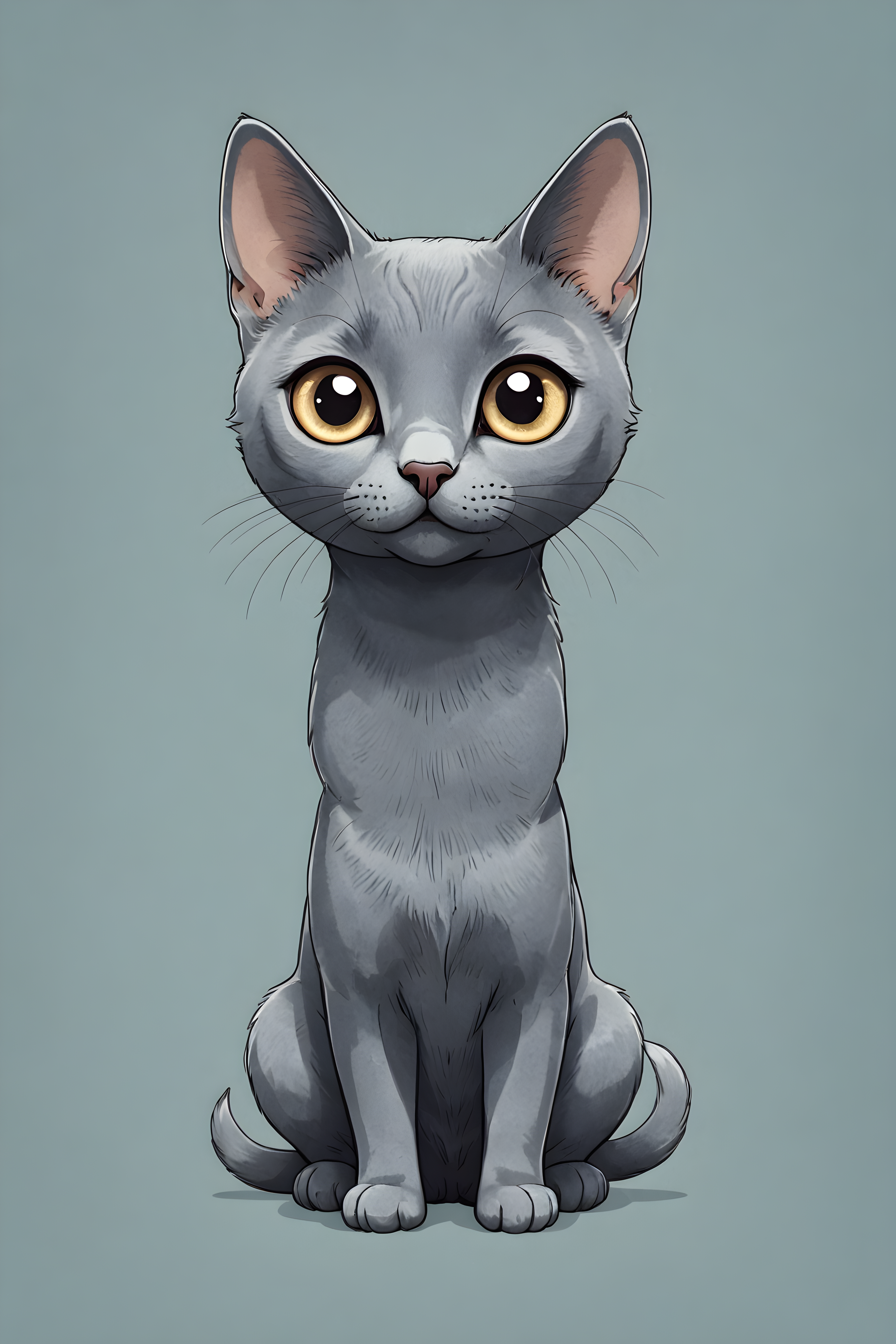 Russian Blue — Cartoon / Kawaii (Aesthetic)
