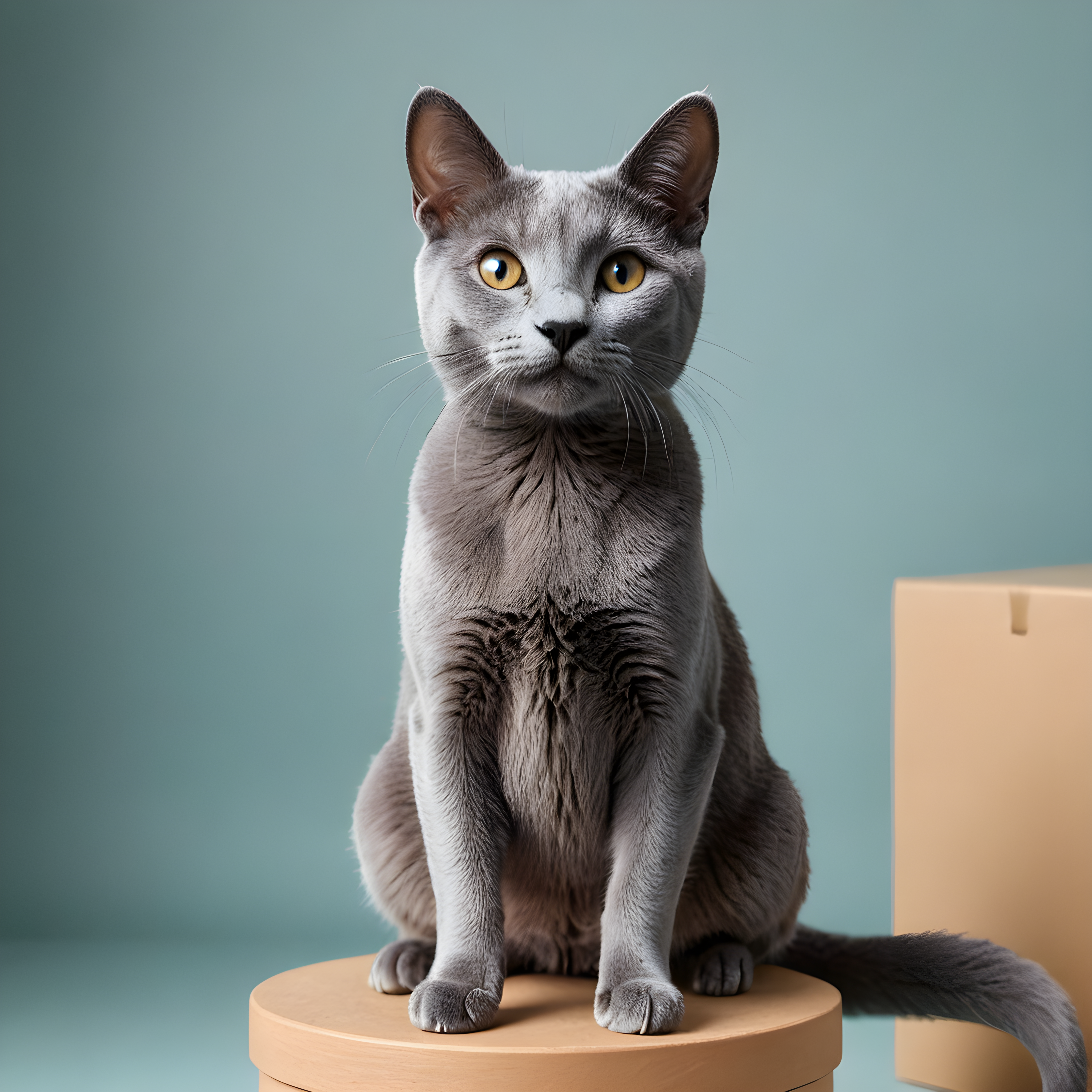Russian Blue — Modern Aesthetic (Happy)