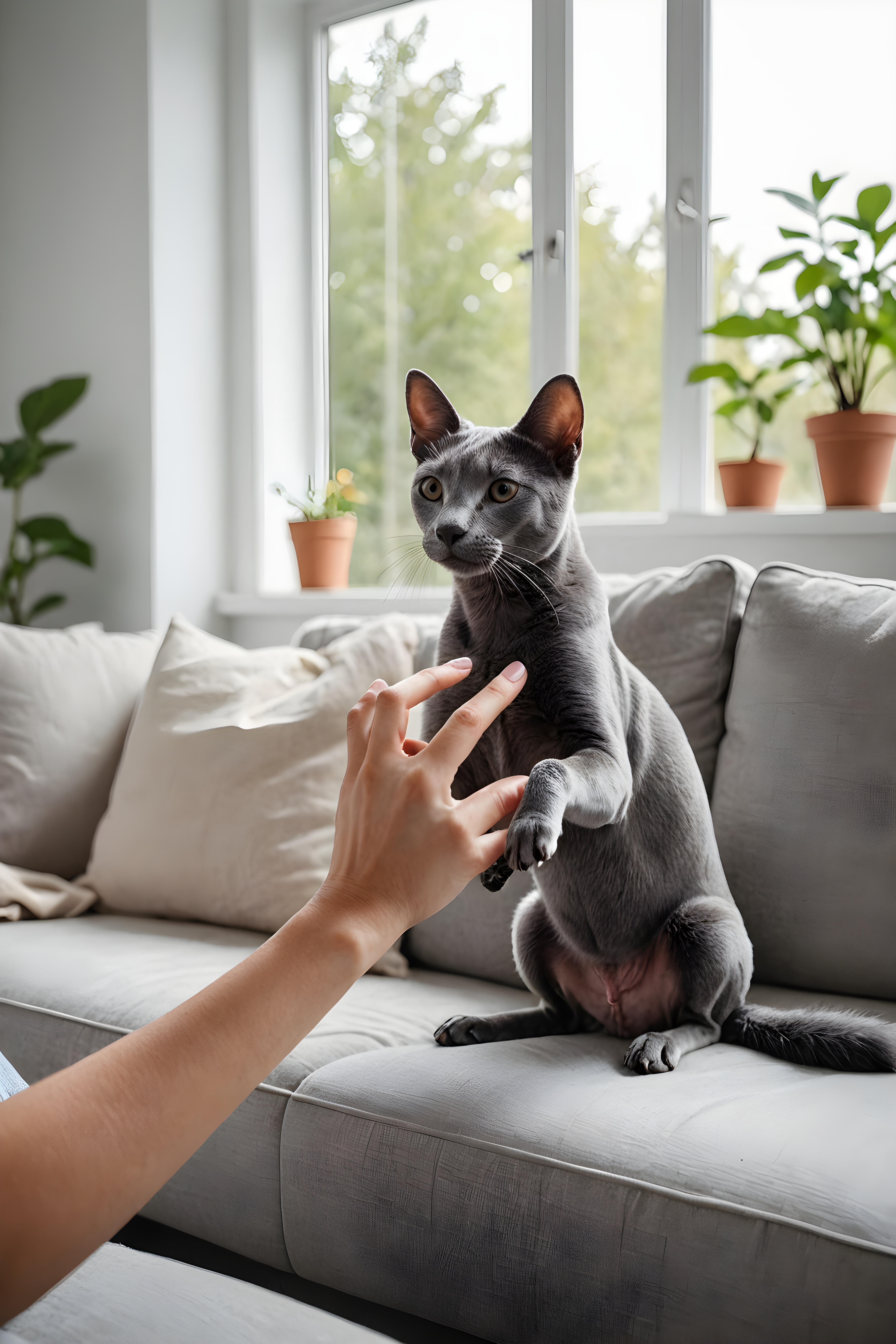 Russian Blue — Modern Aesthetic (Lifestyle)