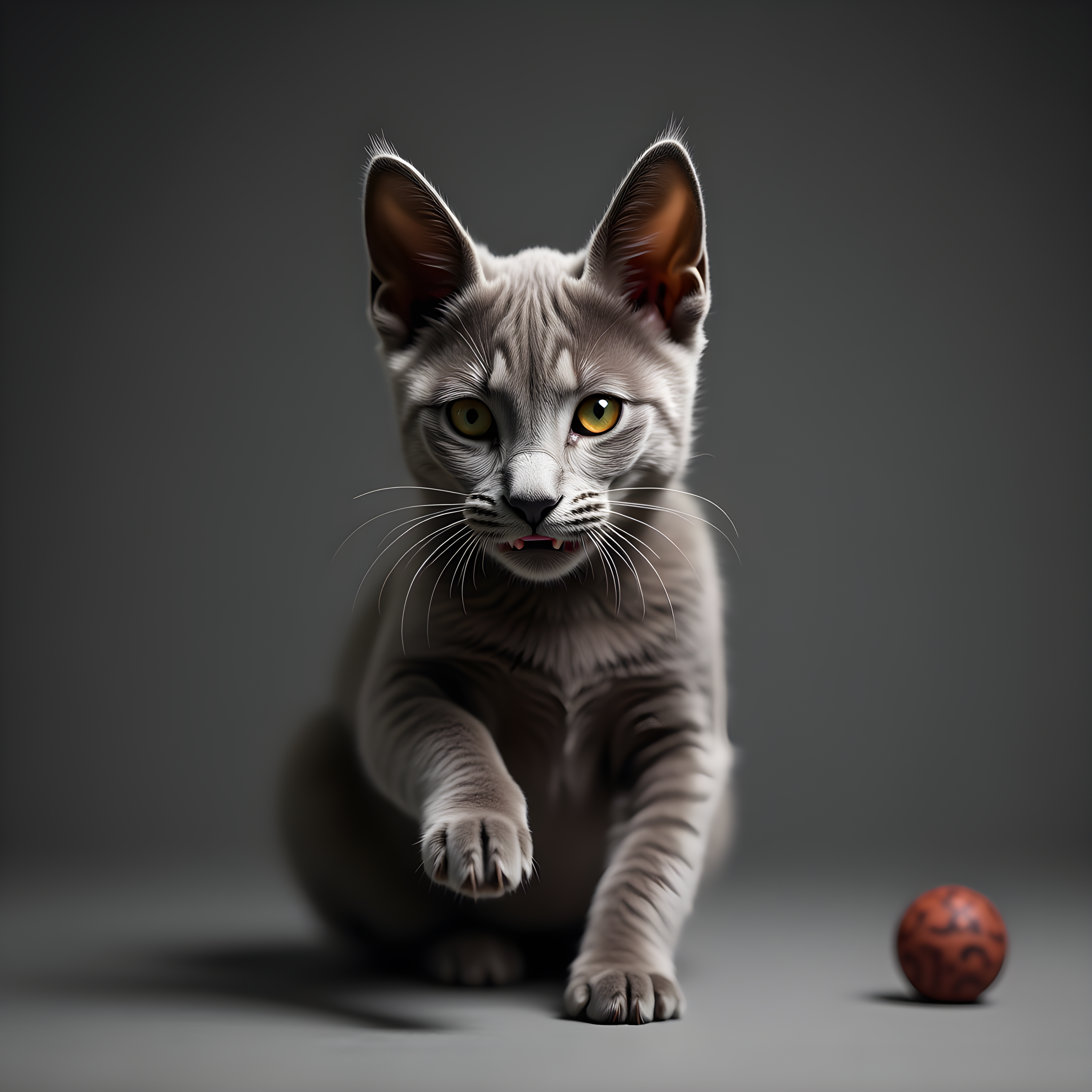 Russian Blue — Realistic (Playful)