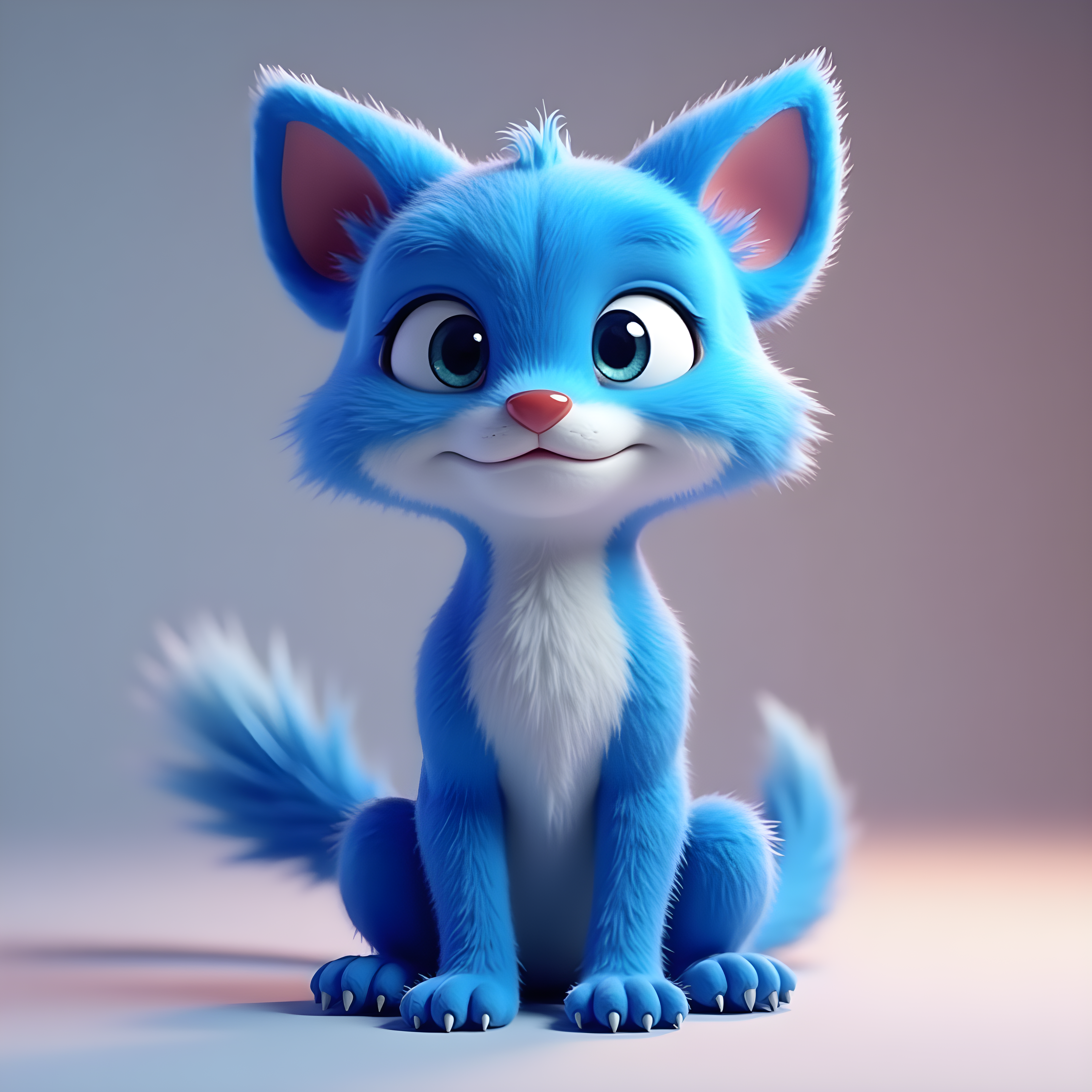 Russian Blue — 3D Render (Energetic)