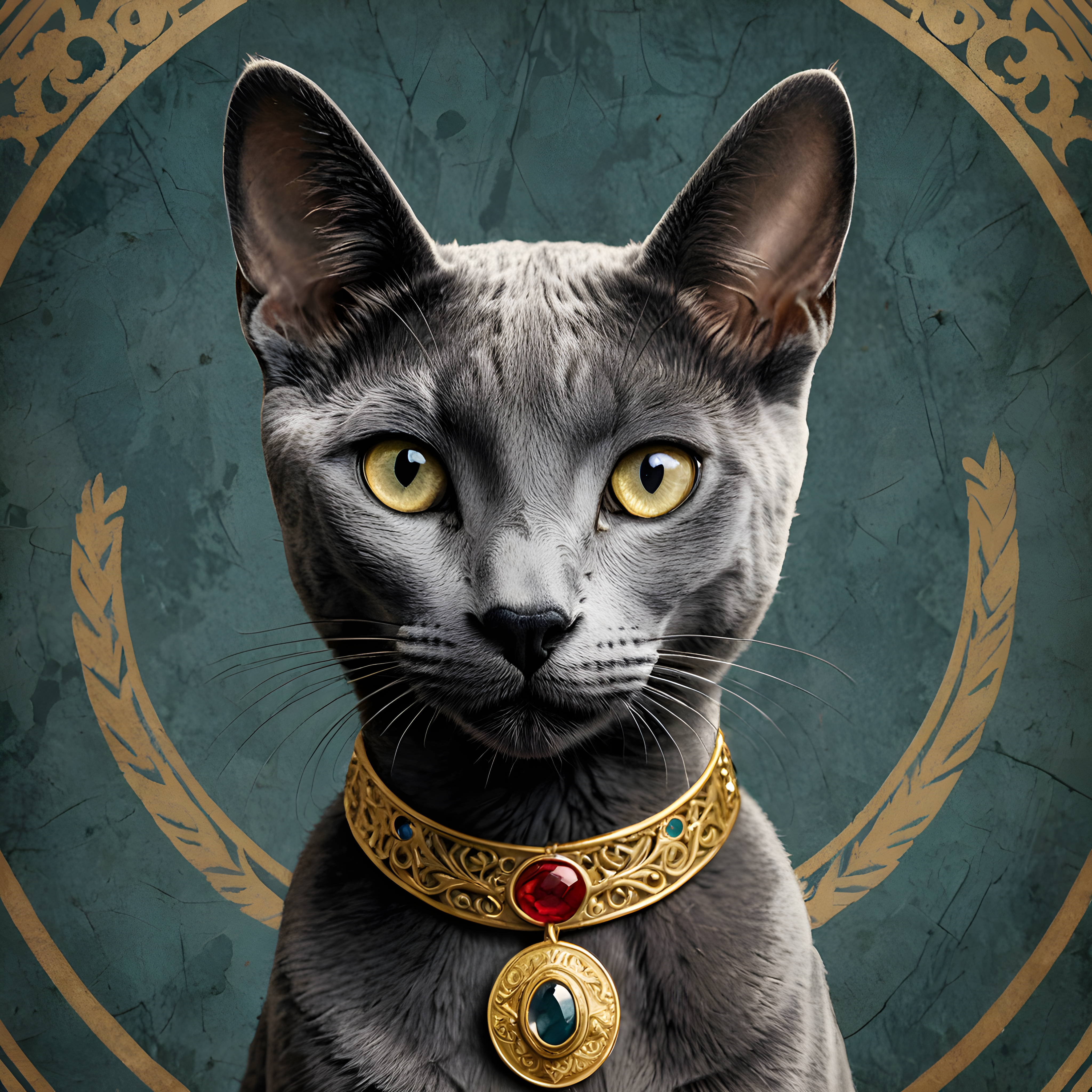 Russian Blue — Vintage Poster (Luxury)