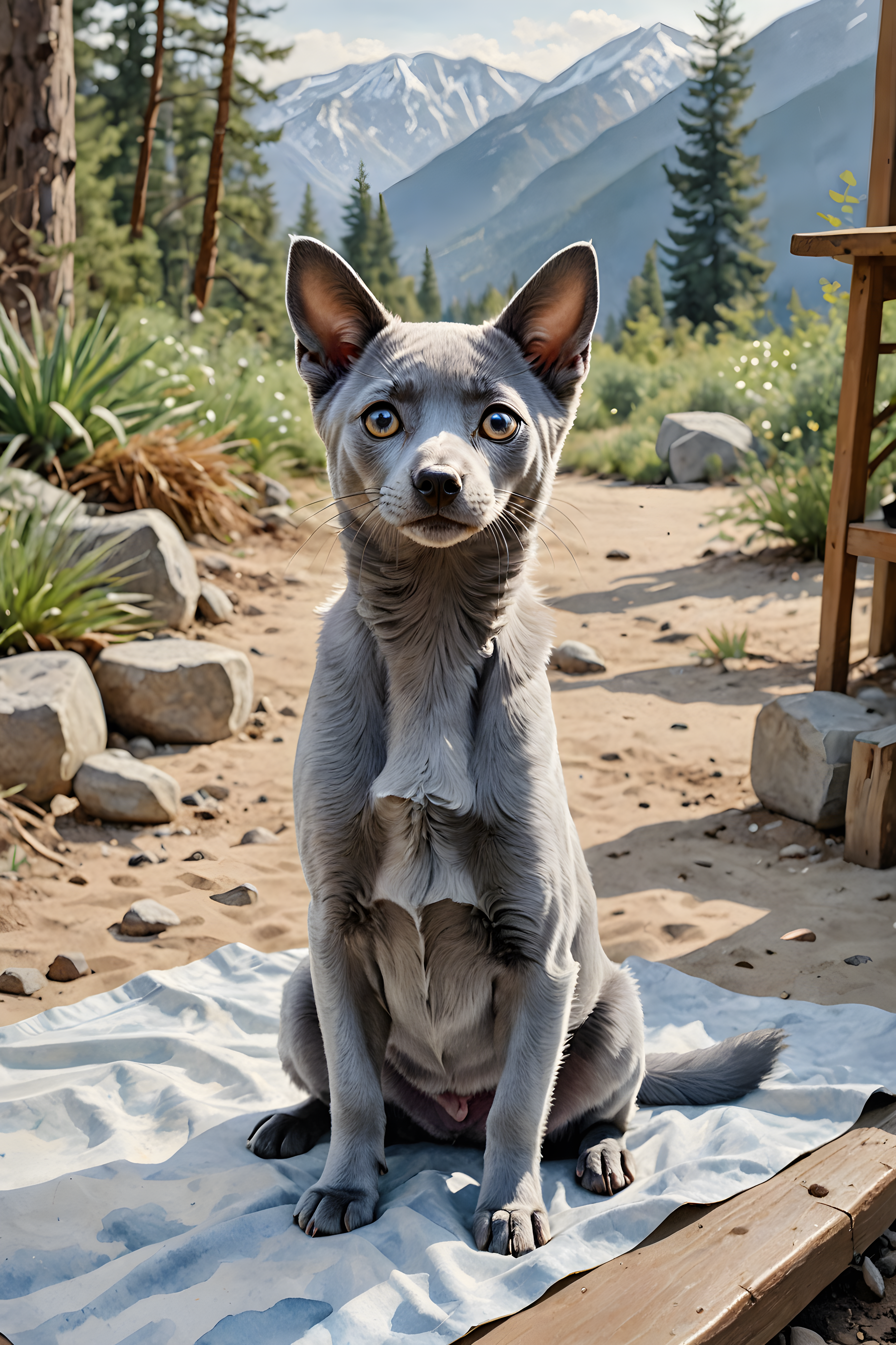 Russian Blue — Watercolor (Cute)